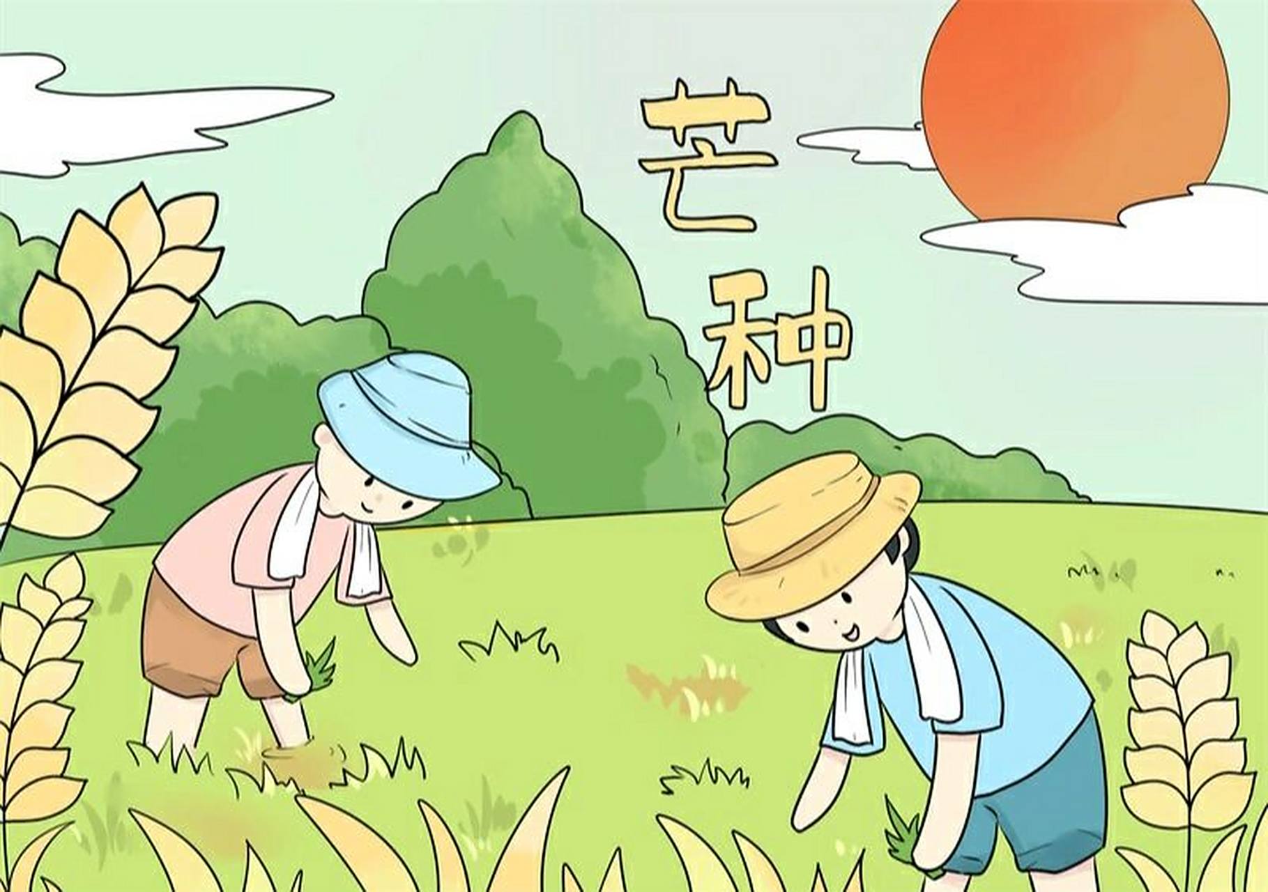 芒种儿童画 手抄报 芒种儿童画 手抄报#手抄报模板# #儿童画# #芒种手