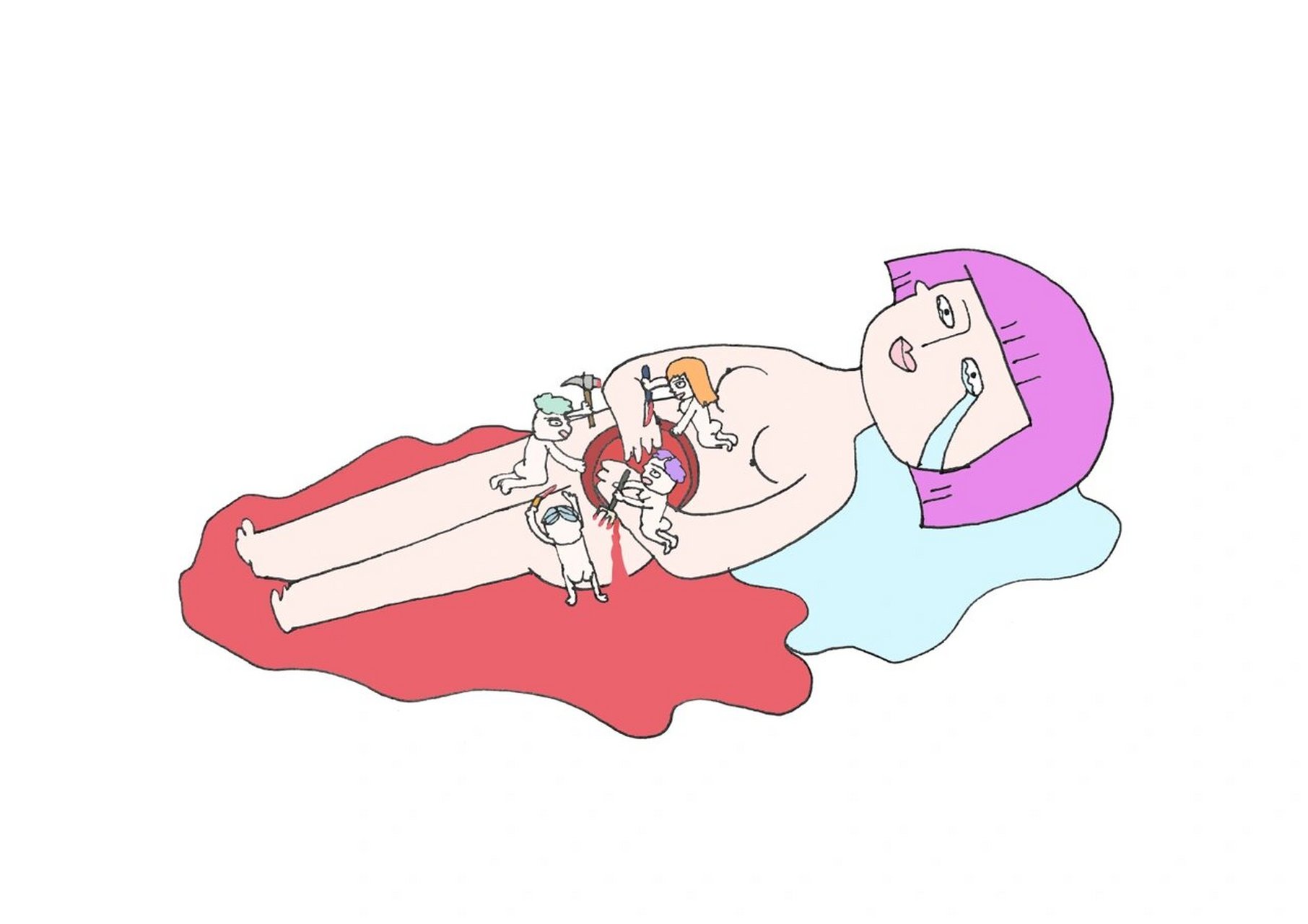 裸人儿系列 | 女生来大姨妈实录 每个月总有那么几天痛的生不如死