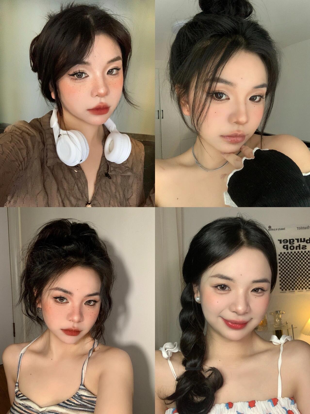 适合短圆脸女孩的显脸小发型合集 ‼