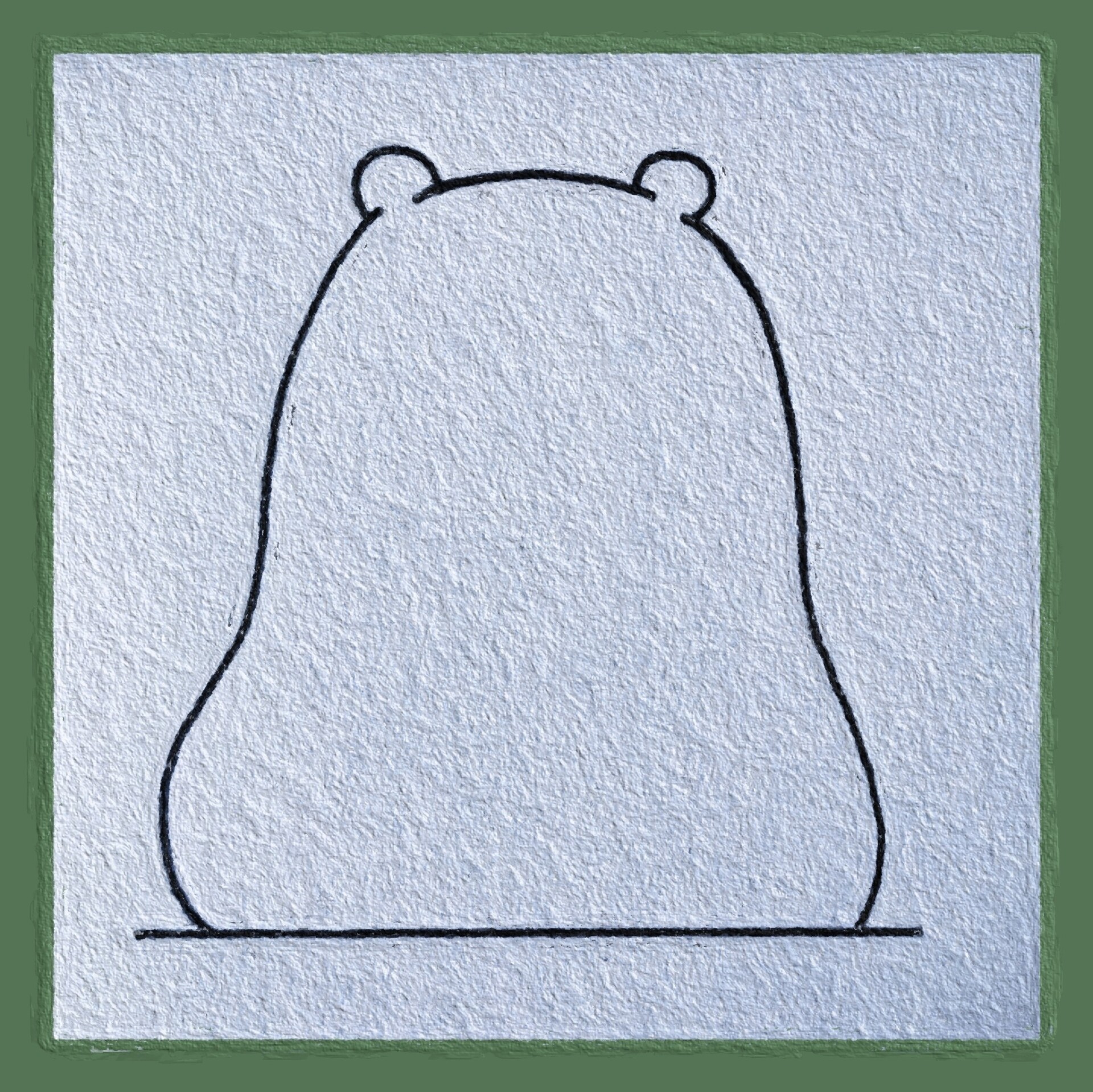 98简笔画●白熊‖附过程98打卡23/60 98今日份简笔画手绘『呆萌