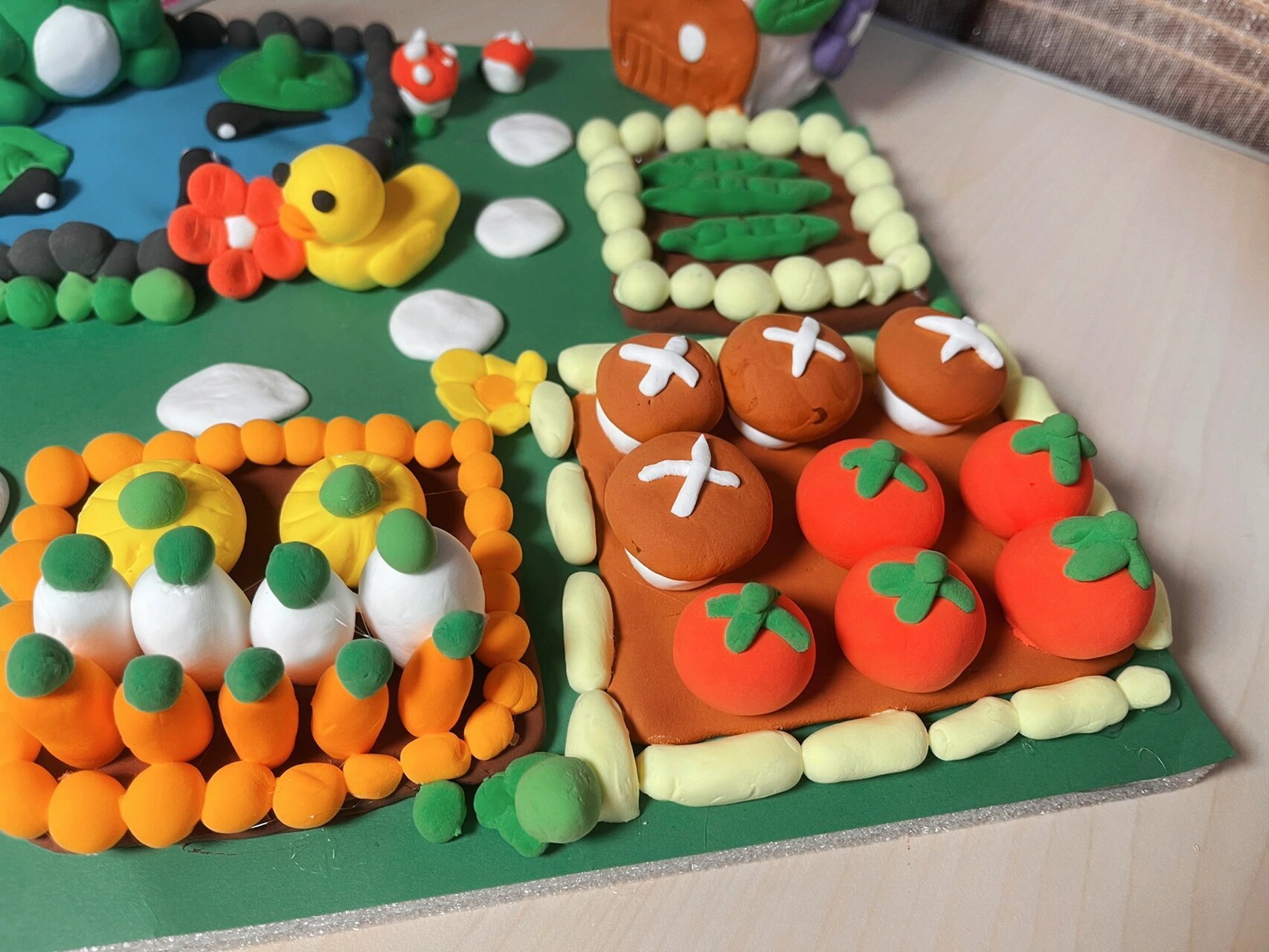 幼儿园作业系列超轻粘土制作 超轻粘土!制作主题《我的小菜园》