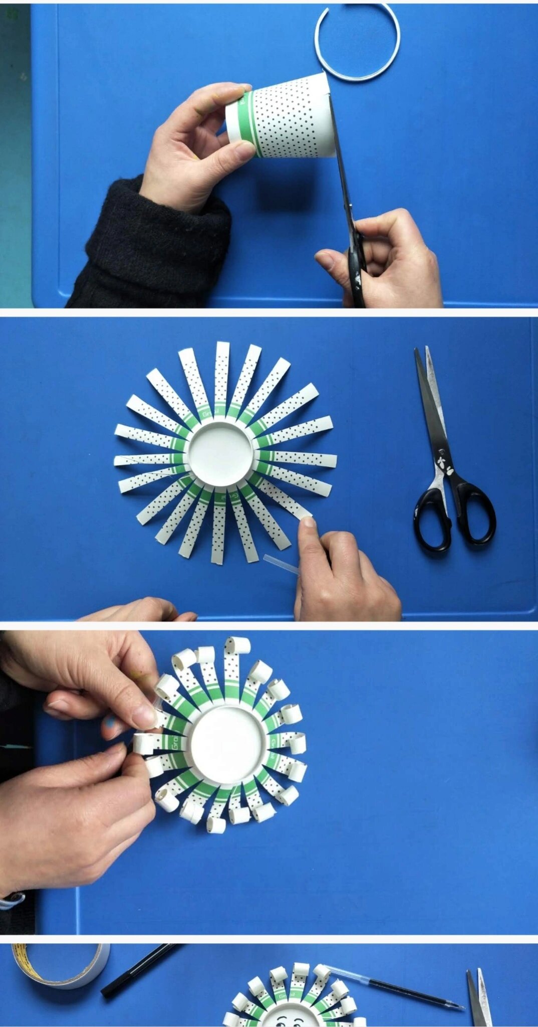 96幼儿园教案||中班手工||《纸杯花