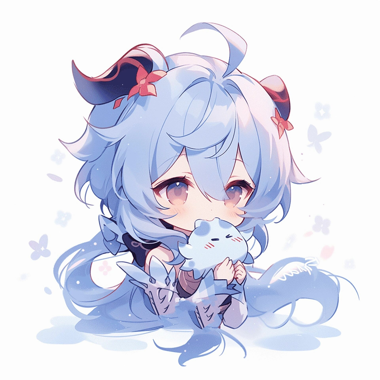 原神头像||甘雨 第一个五星就是甘雨,听说现在甘雨不适合大环境了