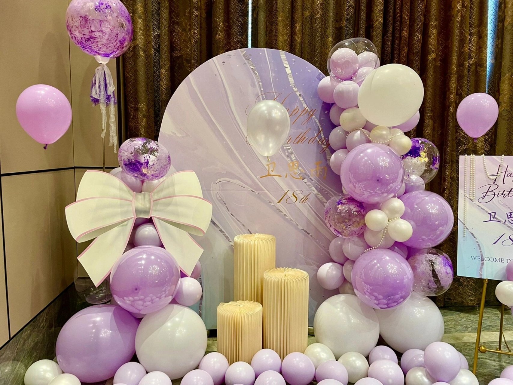 6款适合女生的成人礼布置 襄阳怡柠气球派对 十八而立 勇敢而美好 以