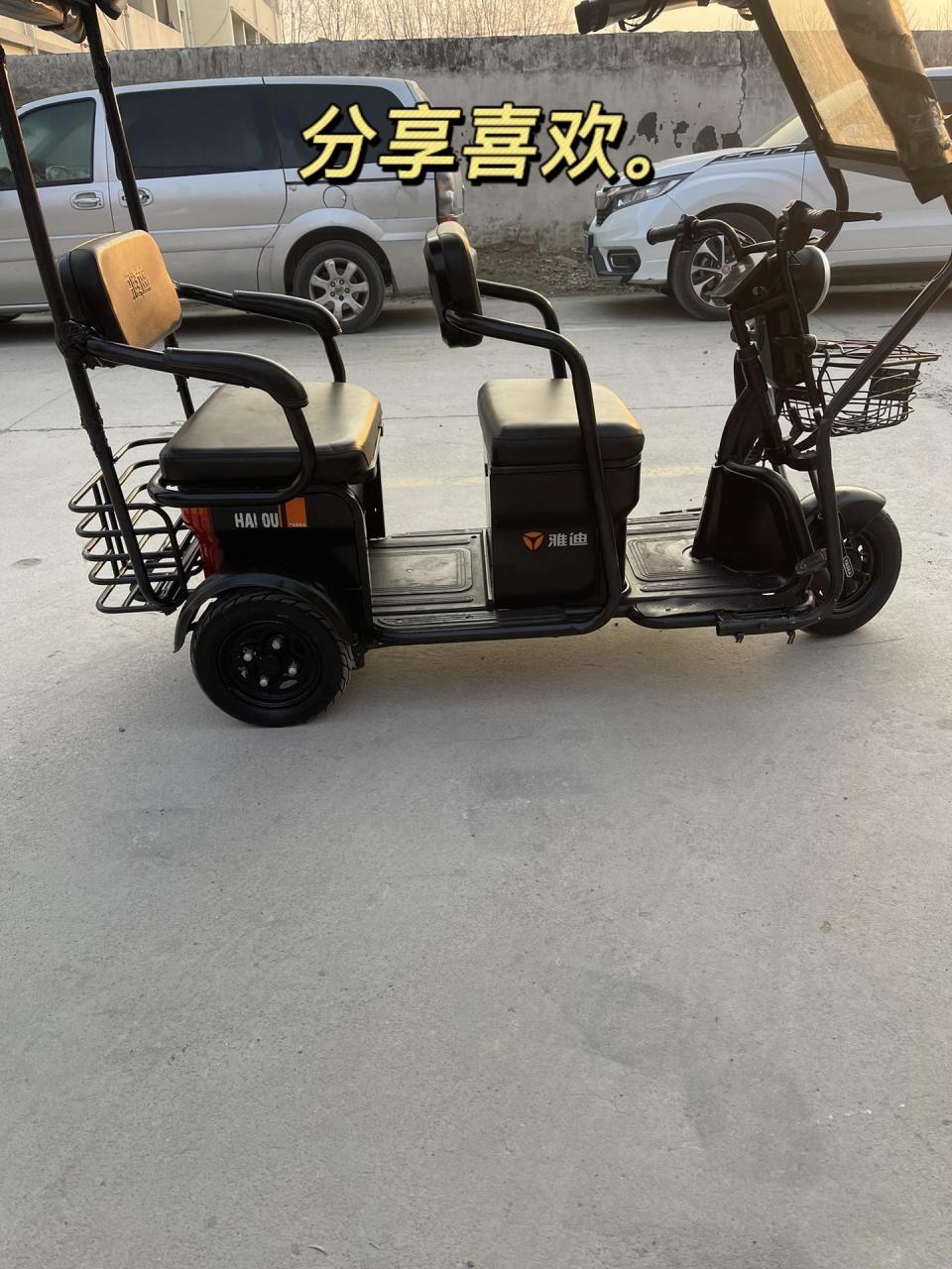 电动三轮车.雅迪小海鸥,五块32安大电池性价比高的电动车