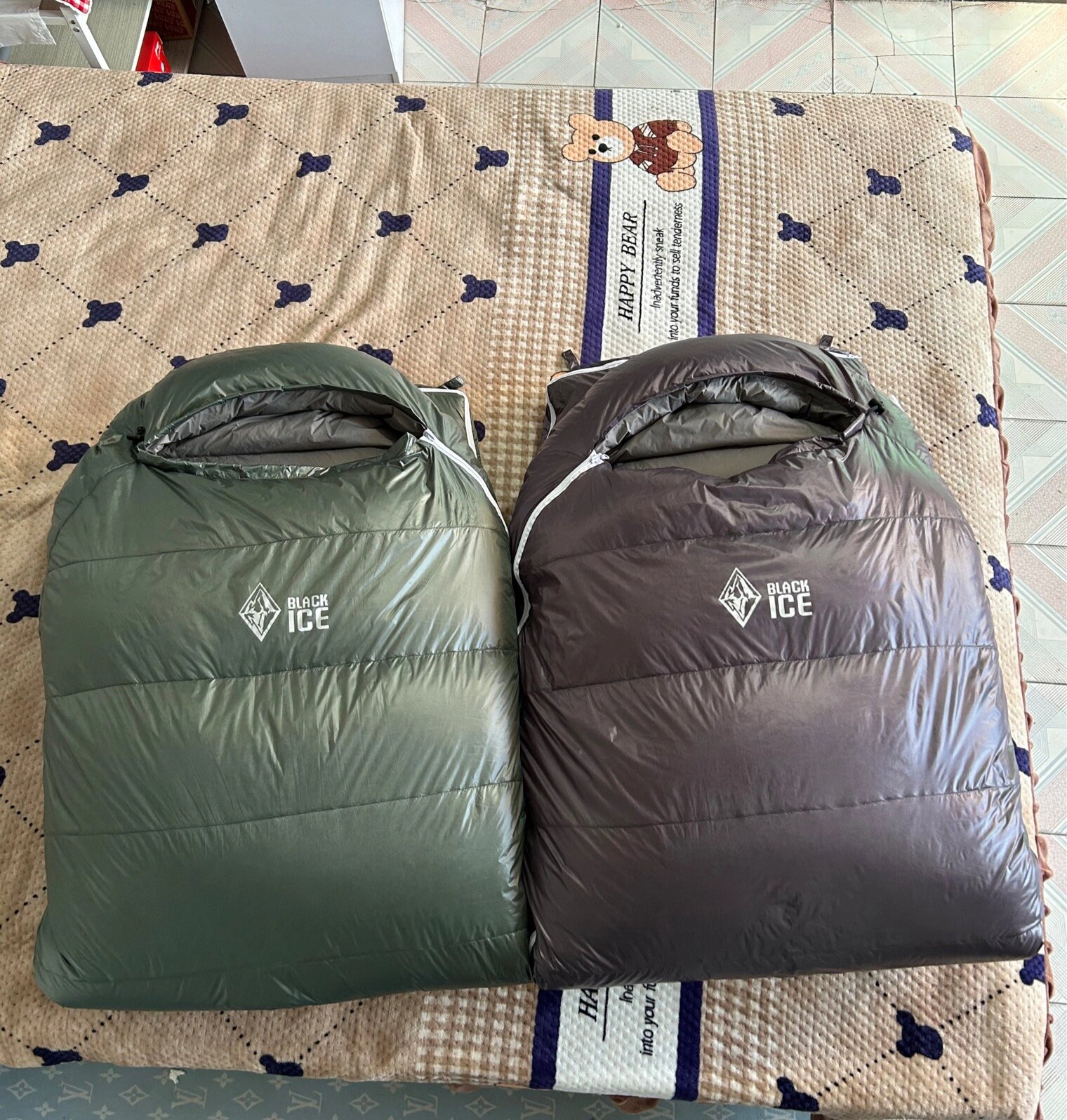 黑冰羽绒睡袋 黑冰睡袋 鹅绒填充 转卖闲置多条正品黑冰信封羽绒睡袋