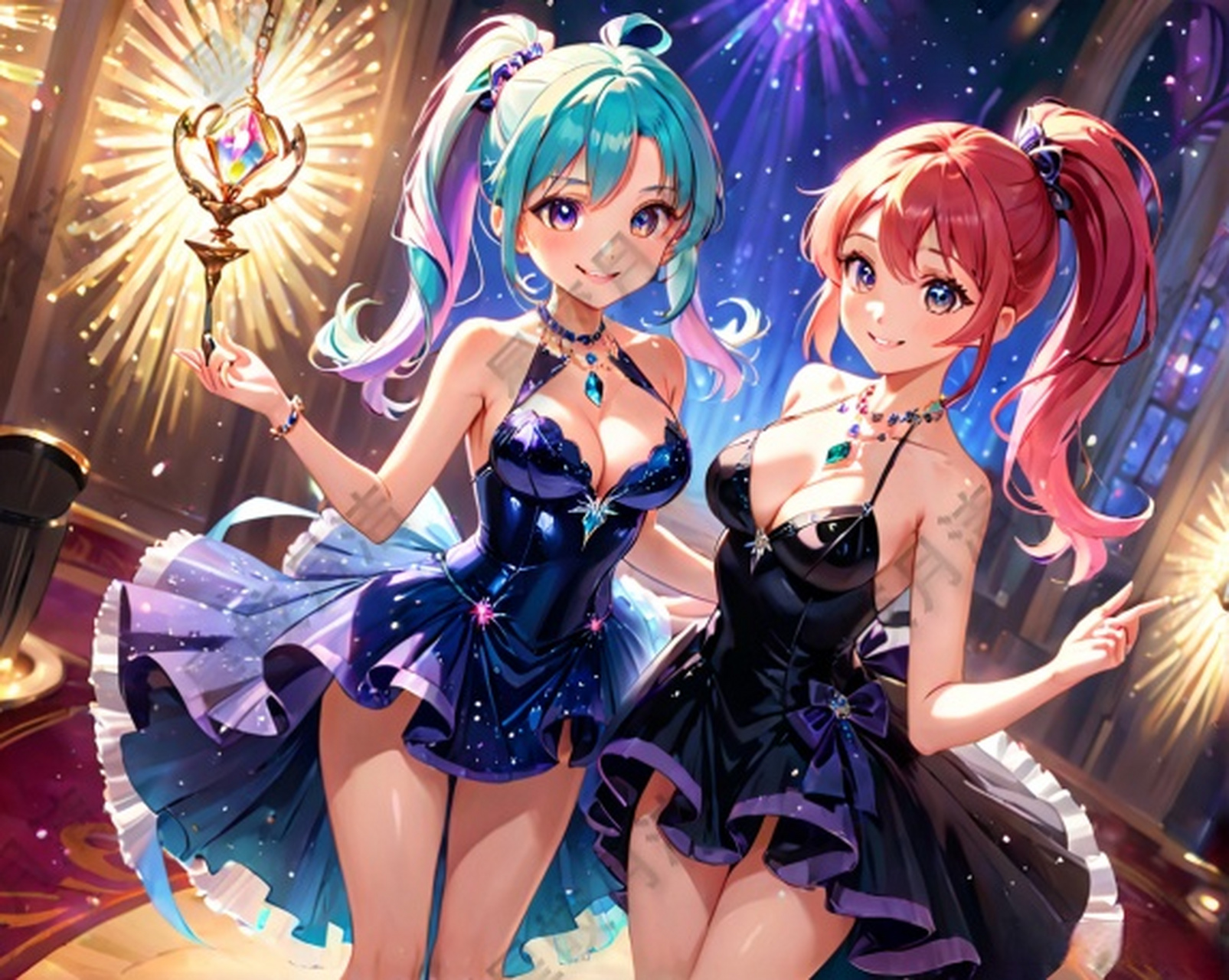 用ai生成的姐妹花,觉得怎么样?  #二次元##ai##动漫壁纸