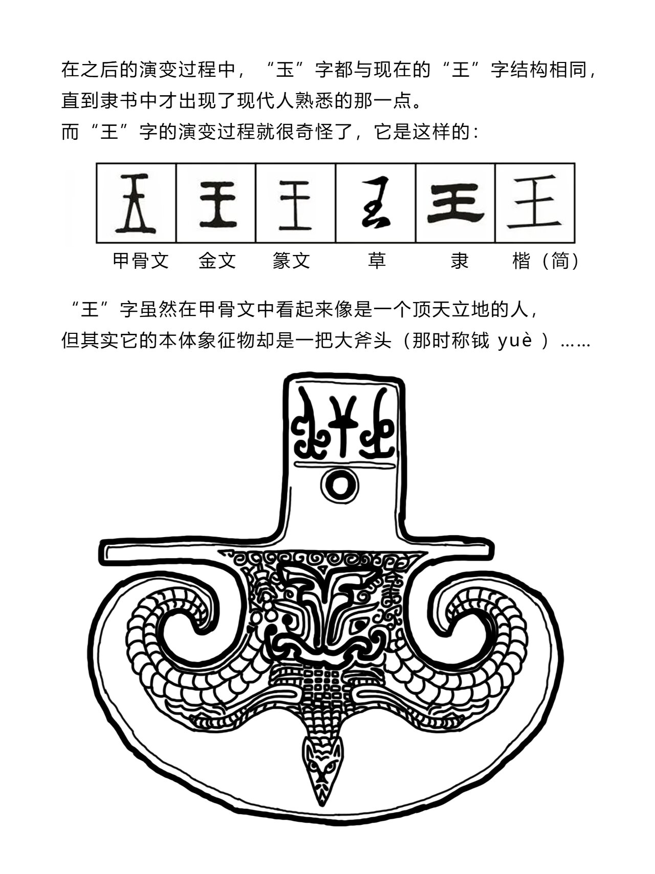 玉字的演变