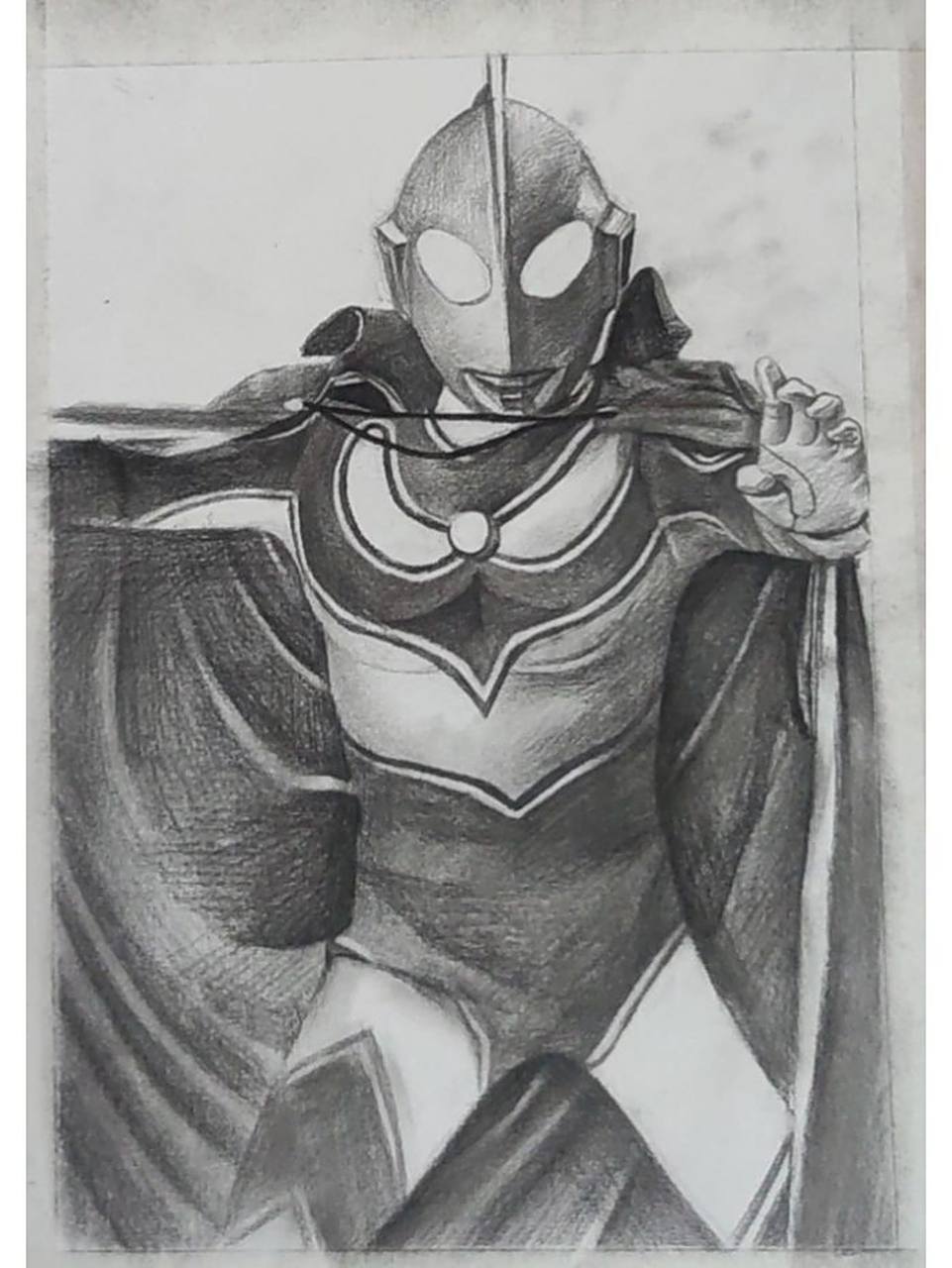 杰克奥特曼(步骤图) 素描杰克奥特曼.