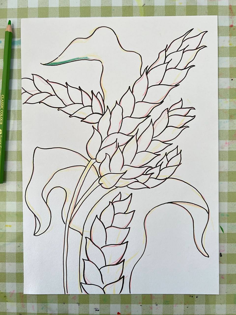 马克笔绘画 麦穗