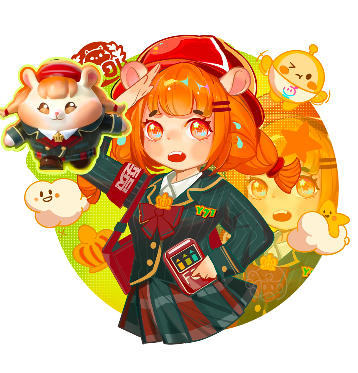 仓鼠米仔拟人～仓鼠妹向你发出画画邀请! 报.报告!