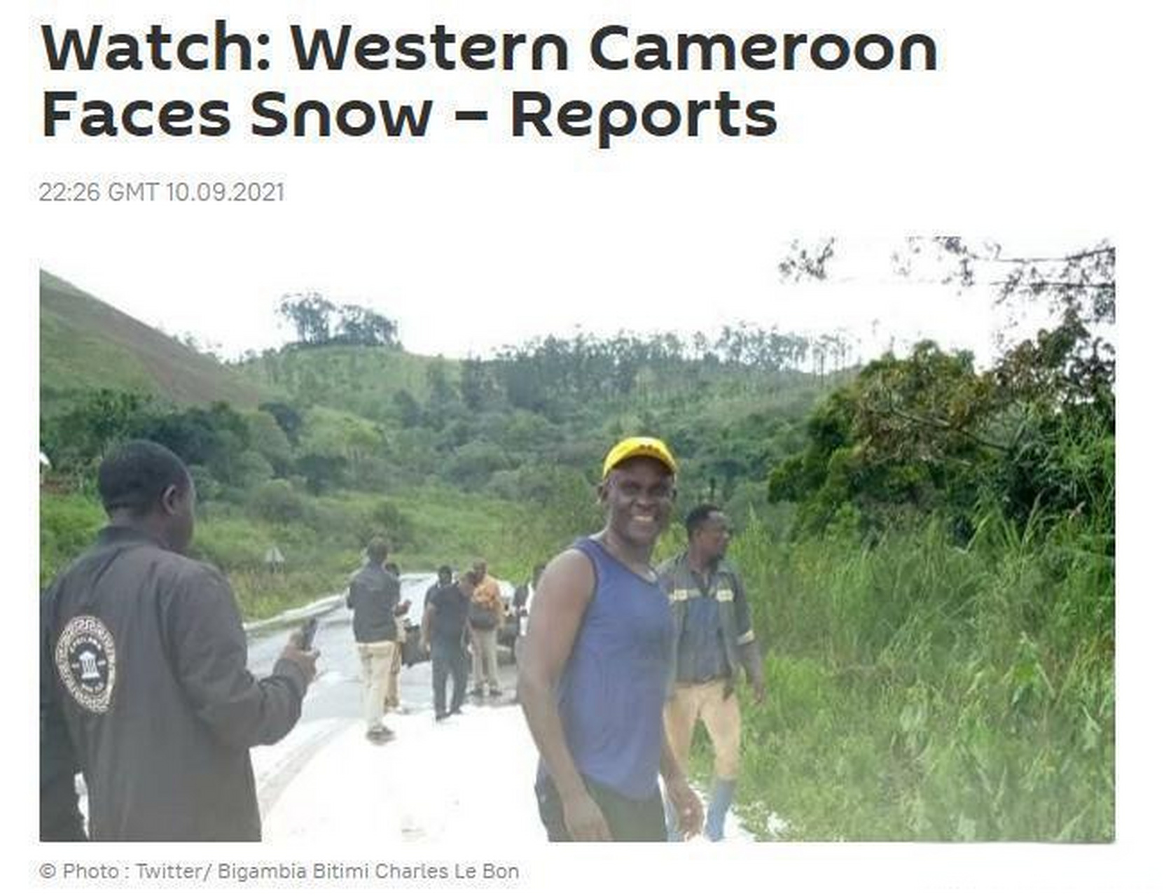 紧挨赤道的非洲国家下雪了】据外媒报道,当地时间9日,赤道附近的非洲