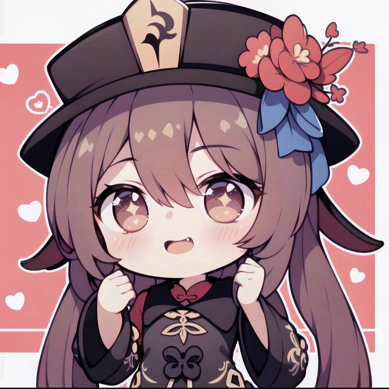 原神胡桃 #原神# #原神日常# #原来你也玩原神# 胡桃q版头像来啦～宝