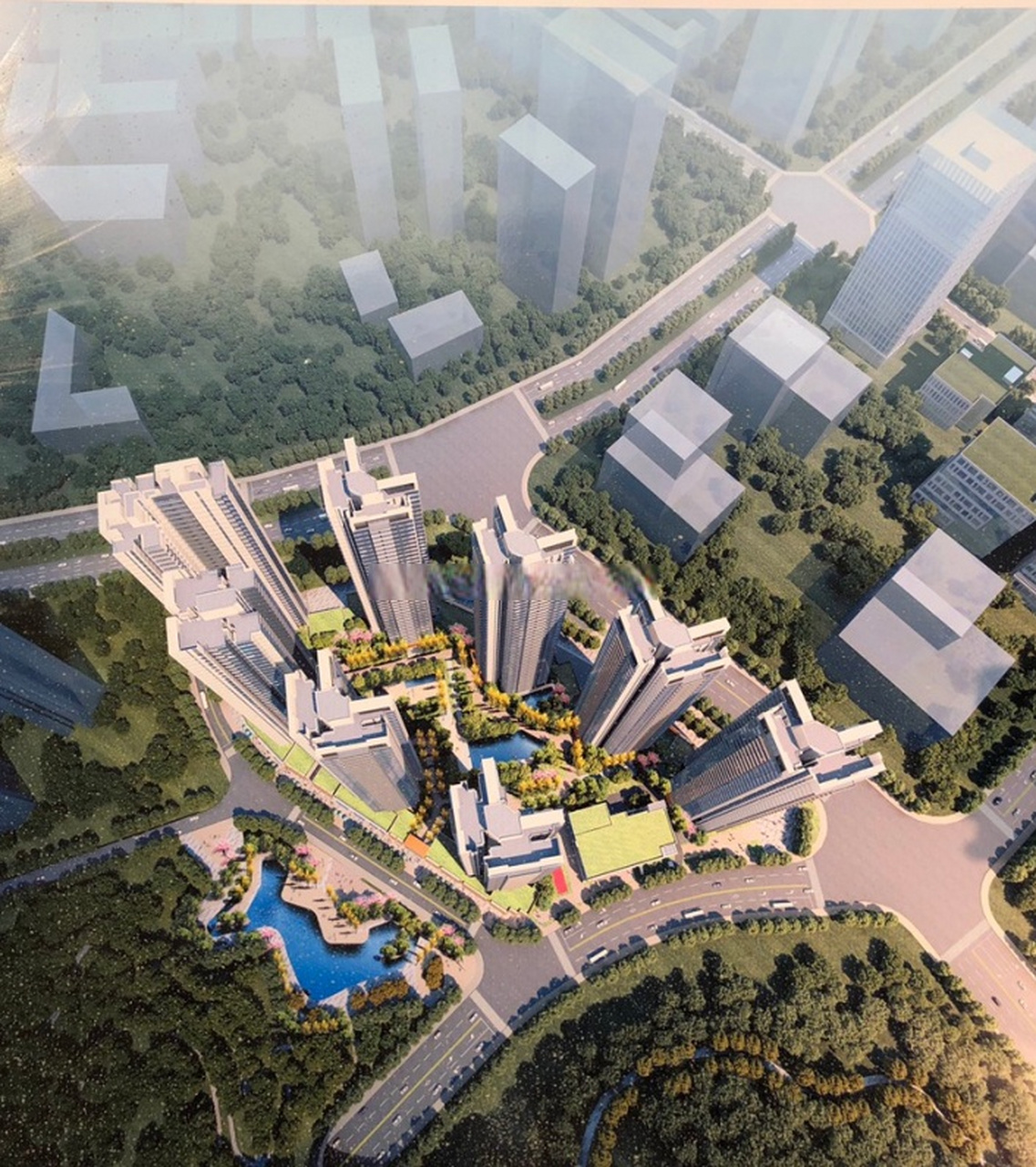 光明#中海观园 俯瞰图,密度是不是有些高了?