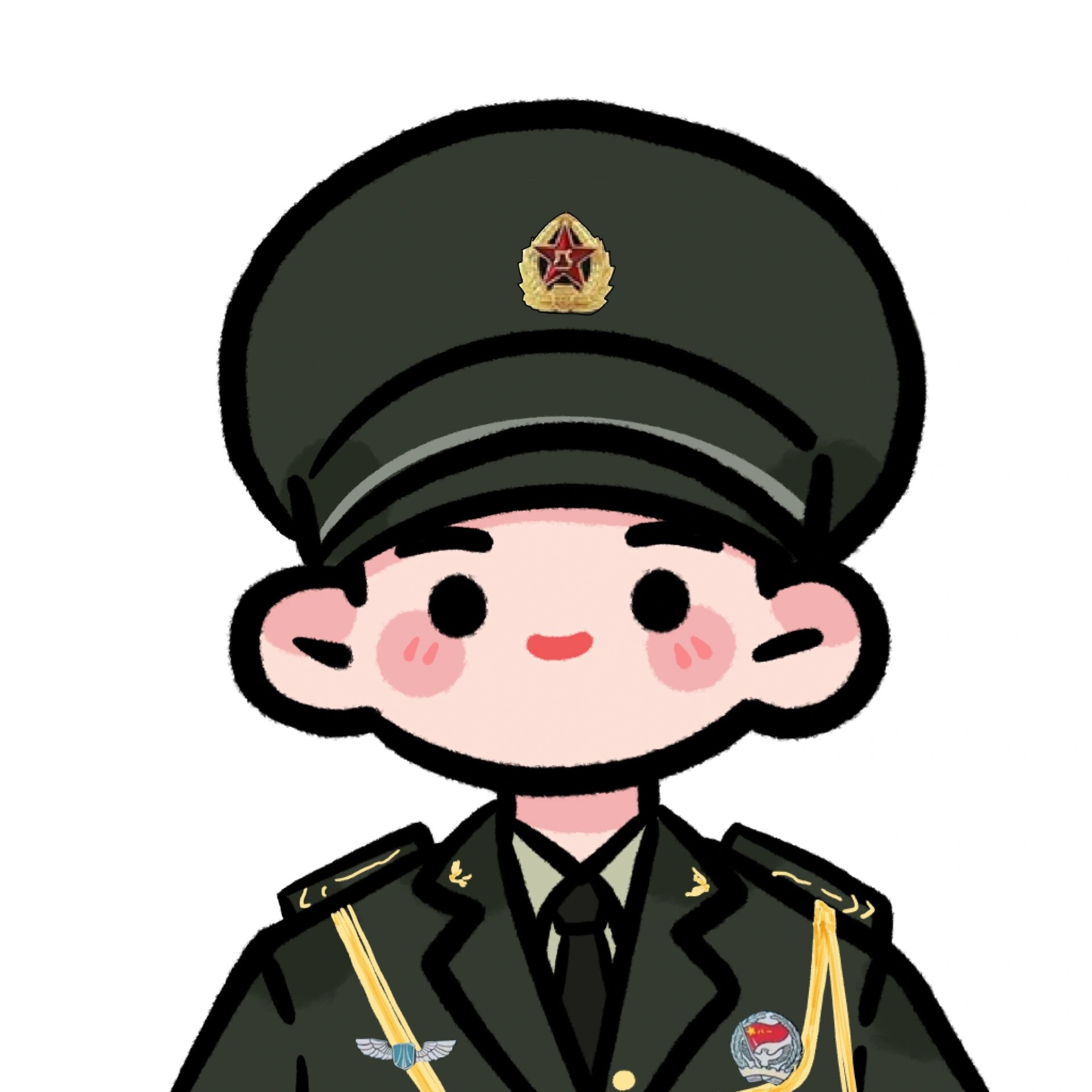 兵哥哥头像空军陆军军人头像上交国家