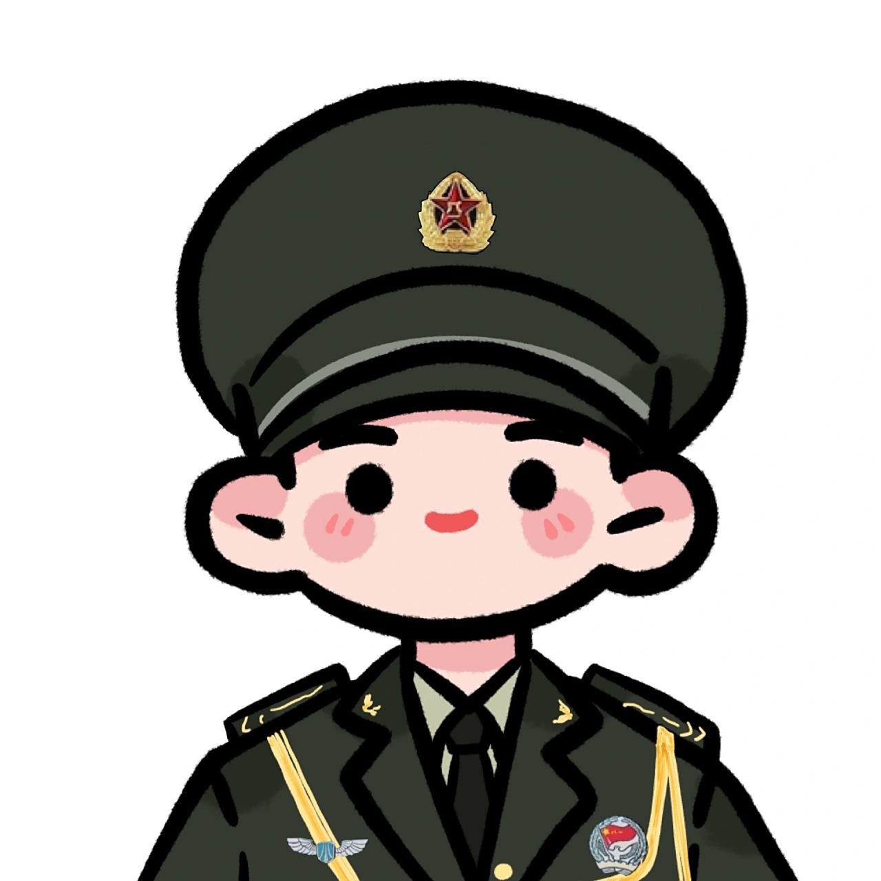 兵哥哥头像空军陆军军人头像上交国家