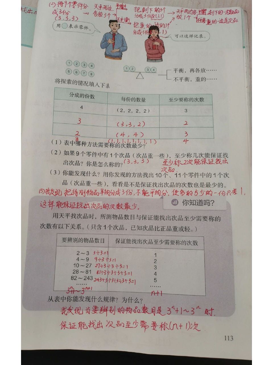 五年级下册 数学广角—找次品