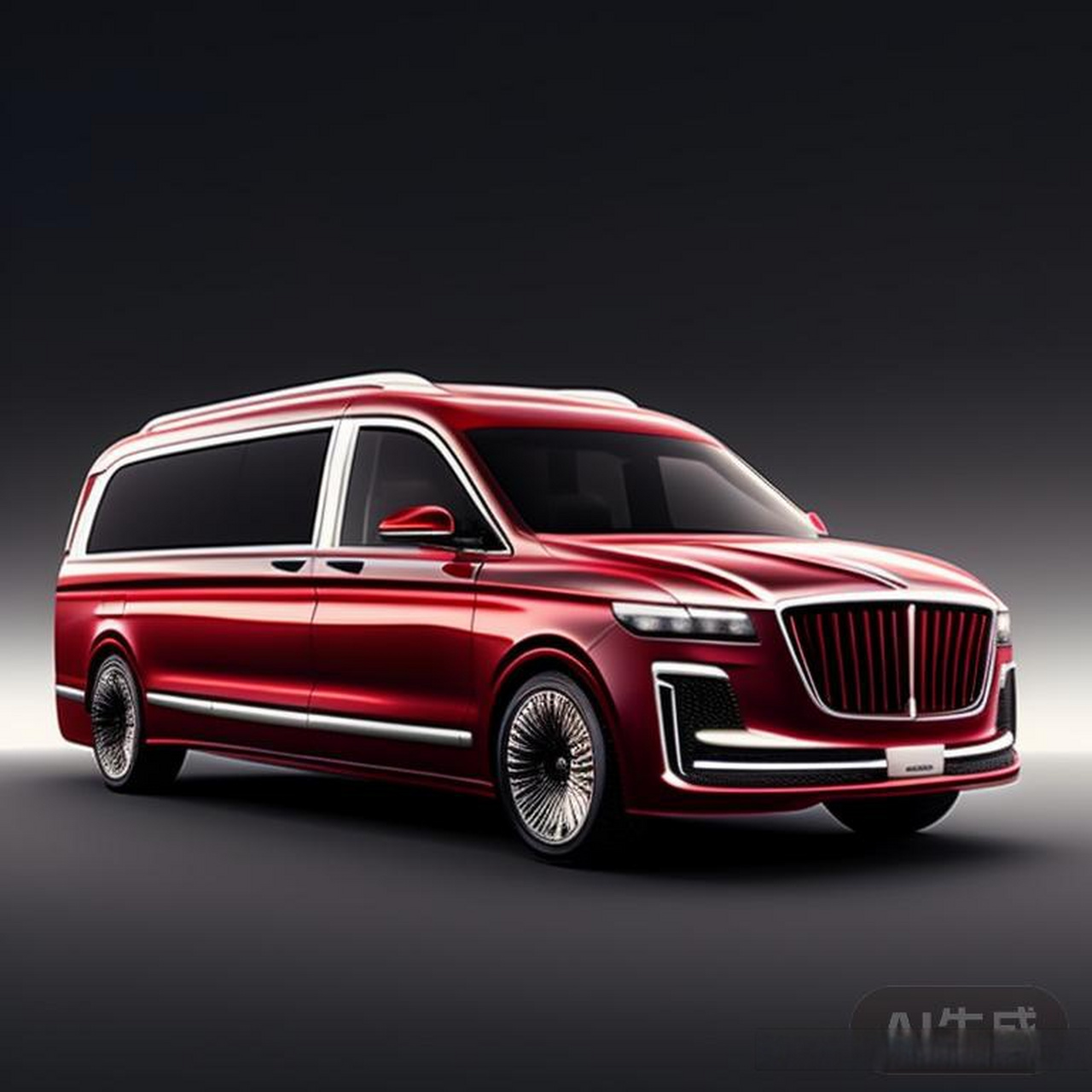 车红旗汽车mpv商务车汽车设计