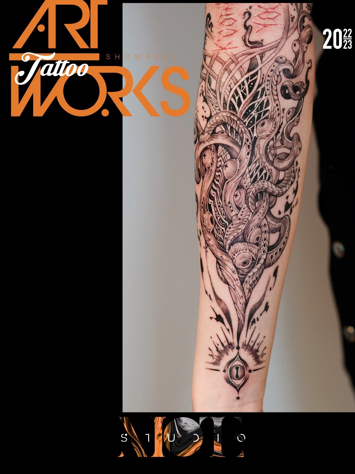 混沌之神阿撒托斯 设计 纹身:@30-doradus 客人要求:见最后一图.