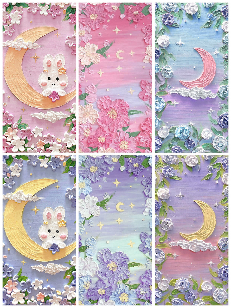 壁纸分享1156611566期|油画棒壁纸 小清新治愈系 看着身临其