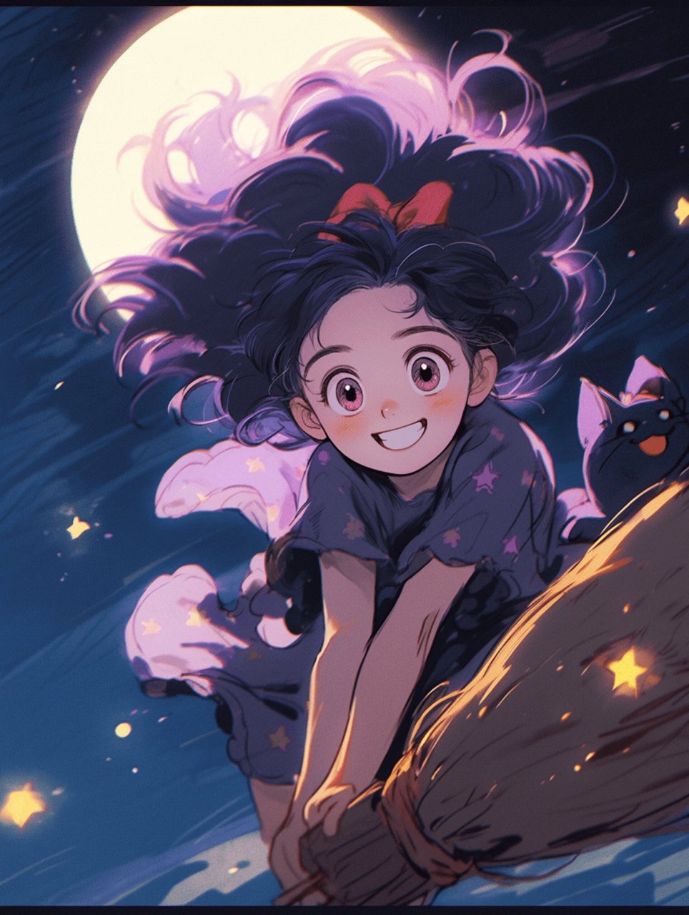 【咒语】 90s animation style, anime style, a three-year-old