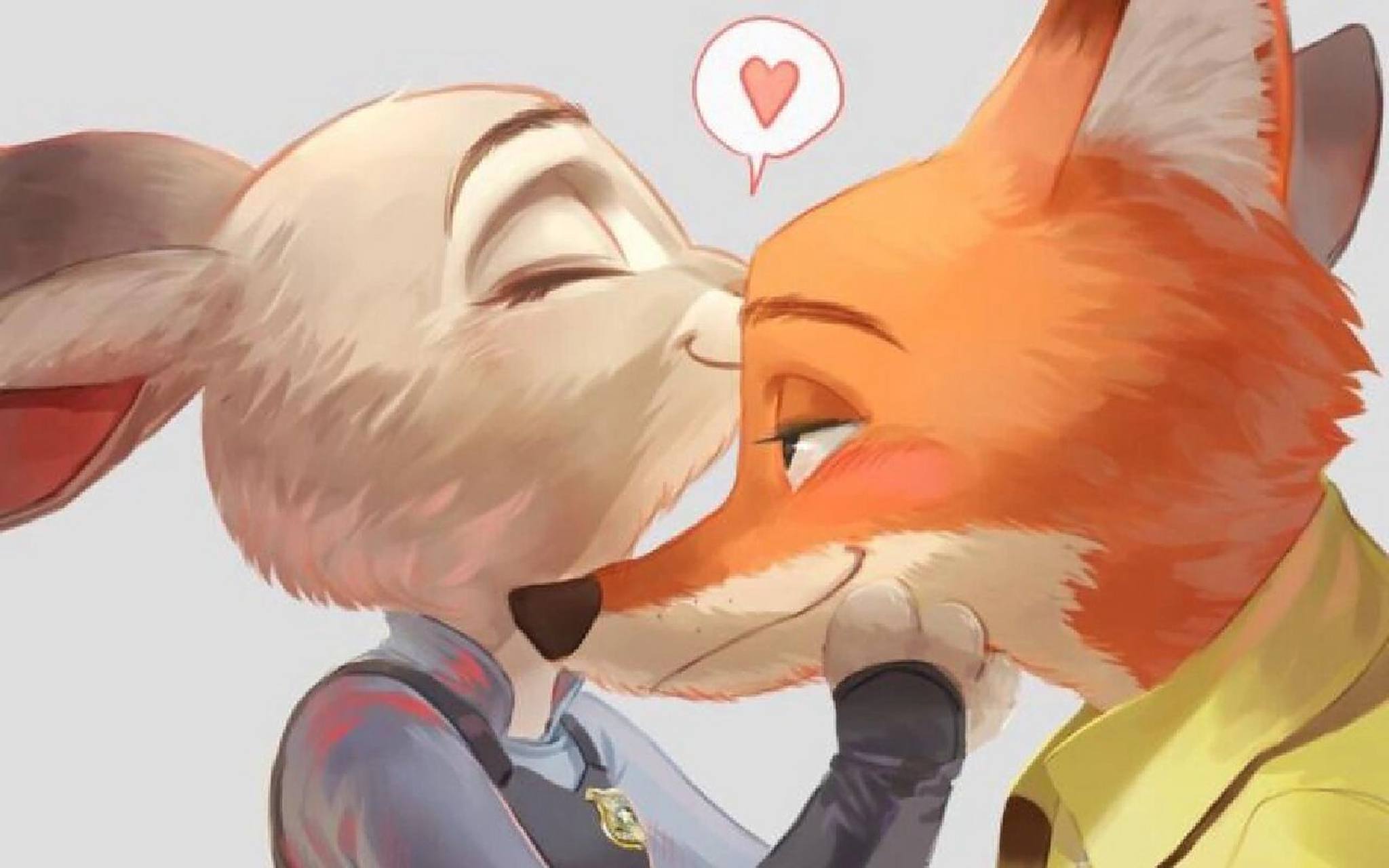 疯狂动物城,依然是被尼克和朱迪圈粉的一天狐狸和兔子的组合真的好绝