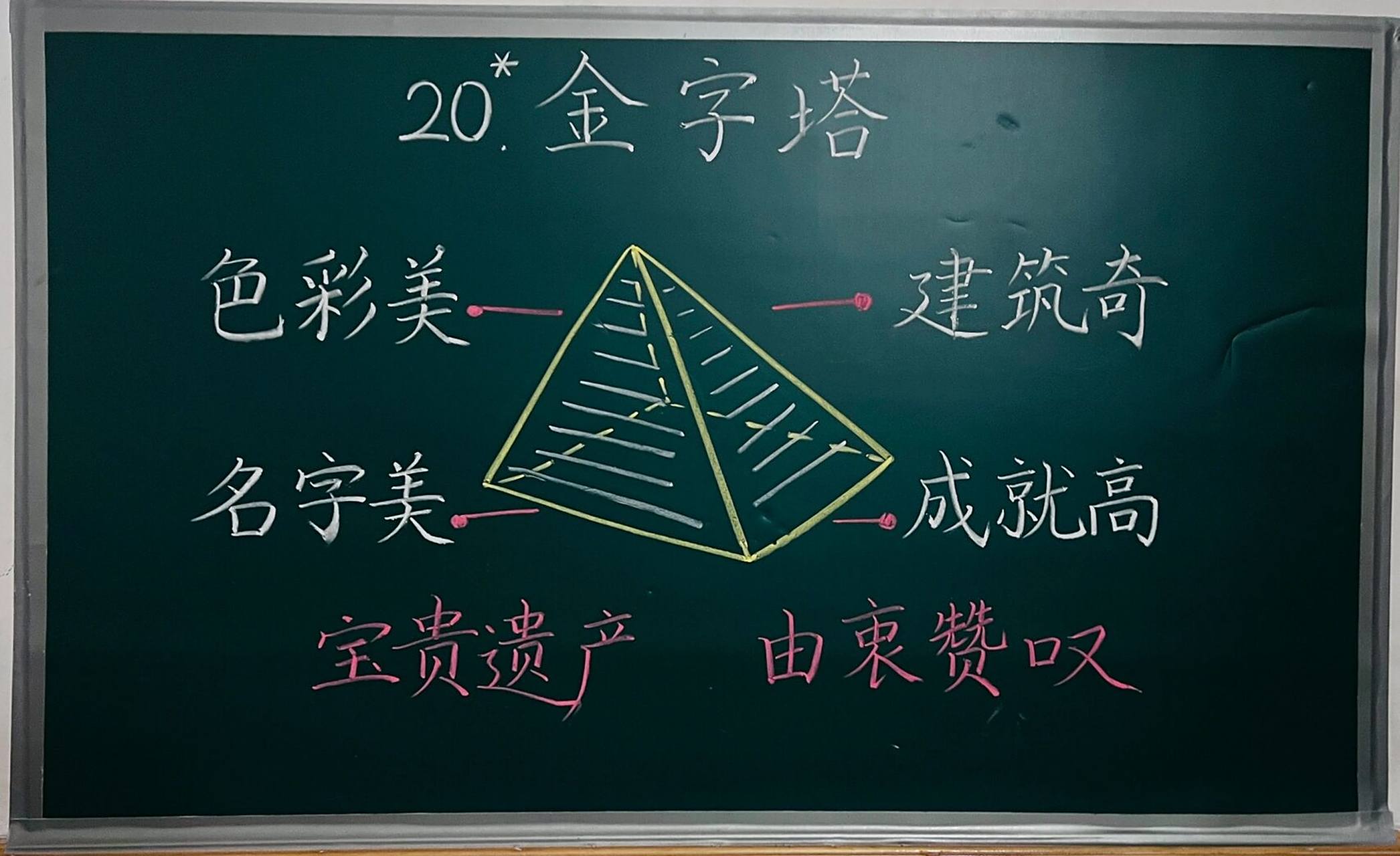 *《金字塔》 #小学语文板书设计# #教师招聘考试