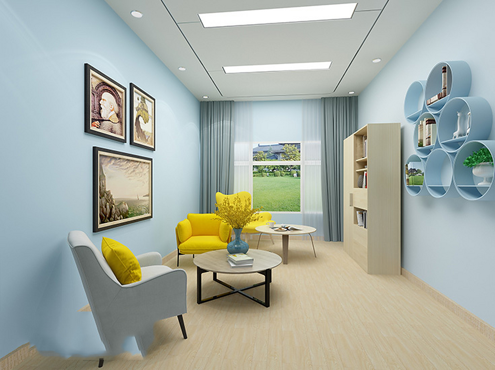 心理咨询室建设效果图(一) 心理咨询室又称心理辅导室,心理教室,心理