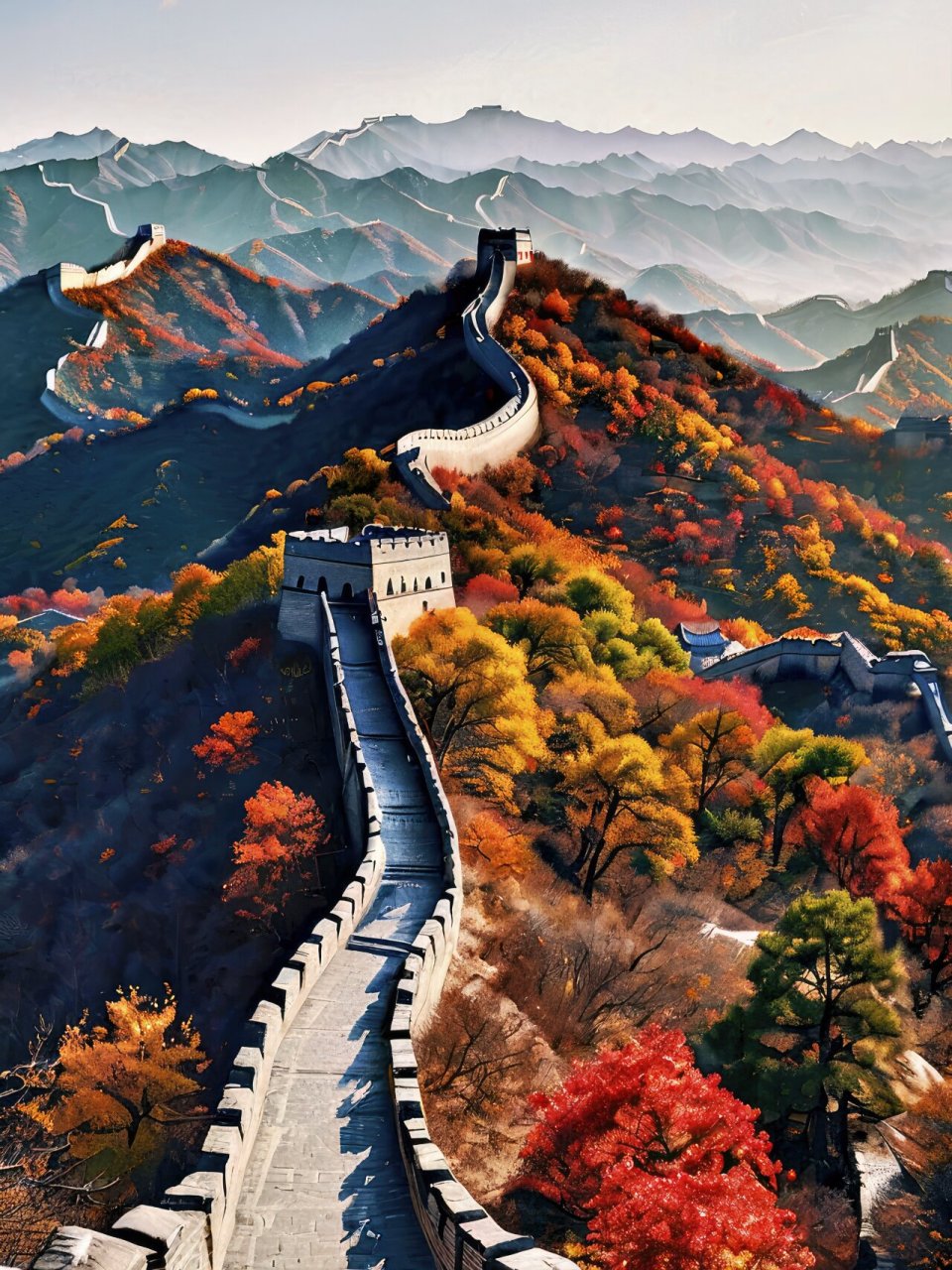 治愈系手机风景壁纸—长城 拿图请留痕,需要原图请私信,免费送.