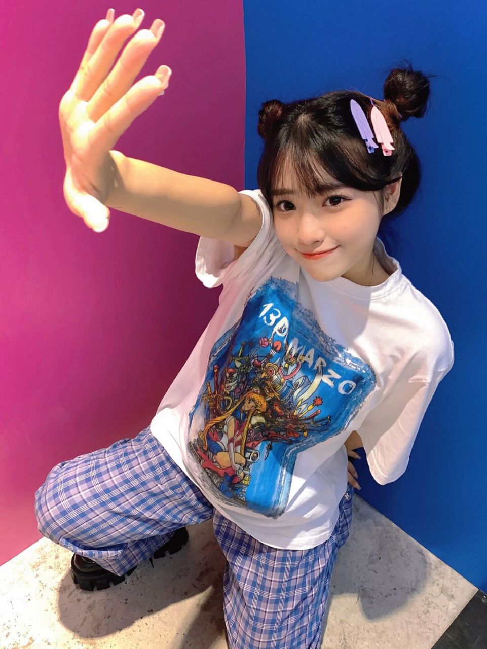 ootd 99短袖:13de marzo 90裤子:宋黛conybabe少女品牌 #每日穿搭