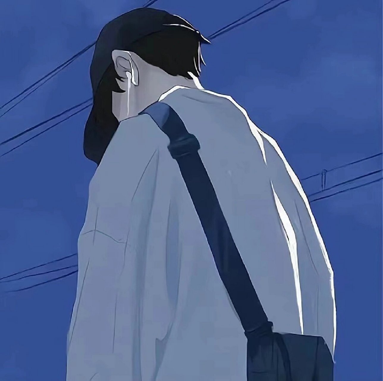 动漫男生头像75很内向 吃饭都要钻桌底