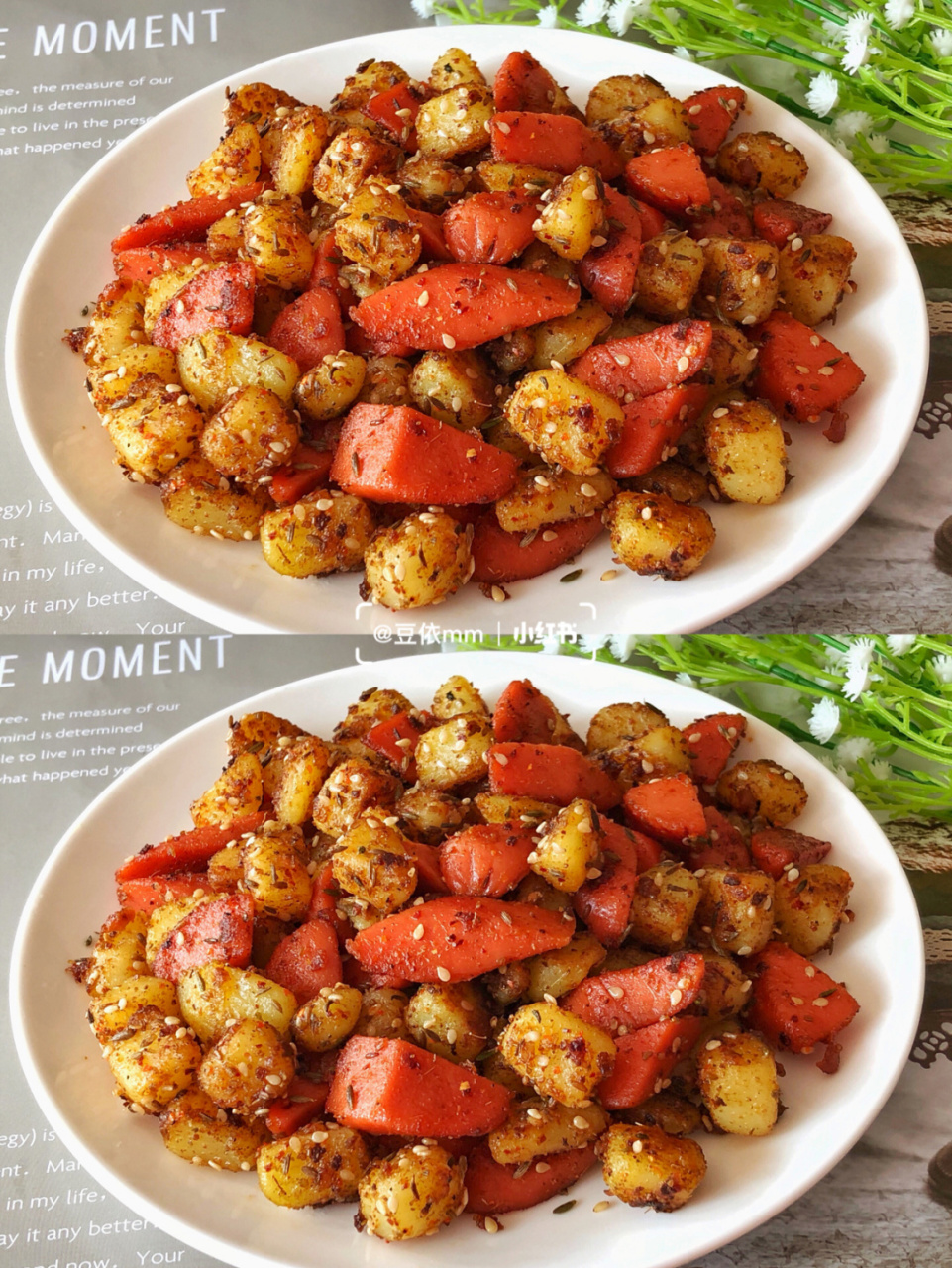 几分钟就能搞定的一顿香味扑鼻的孜然土豆火腿,土豆这么做比烧烤还