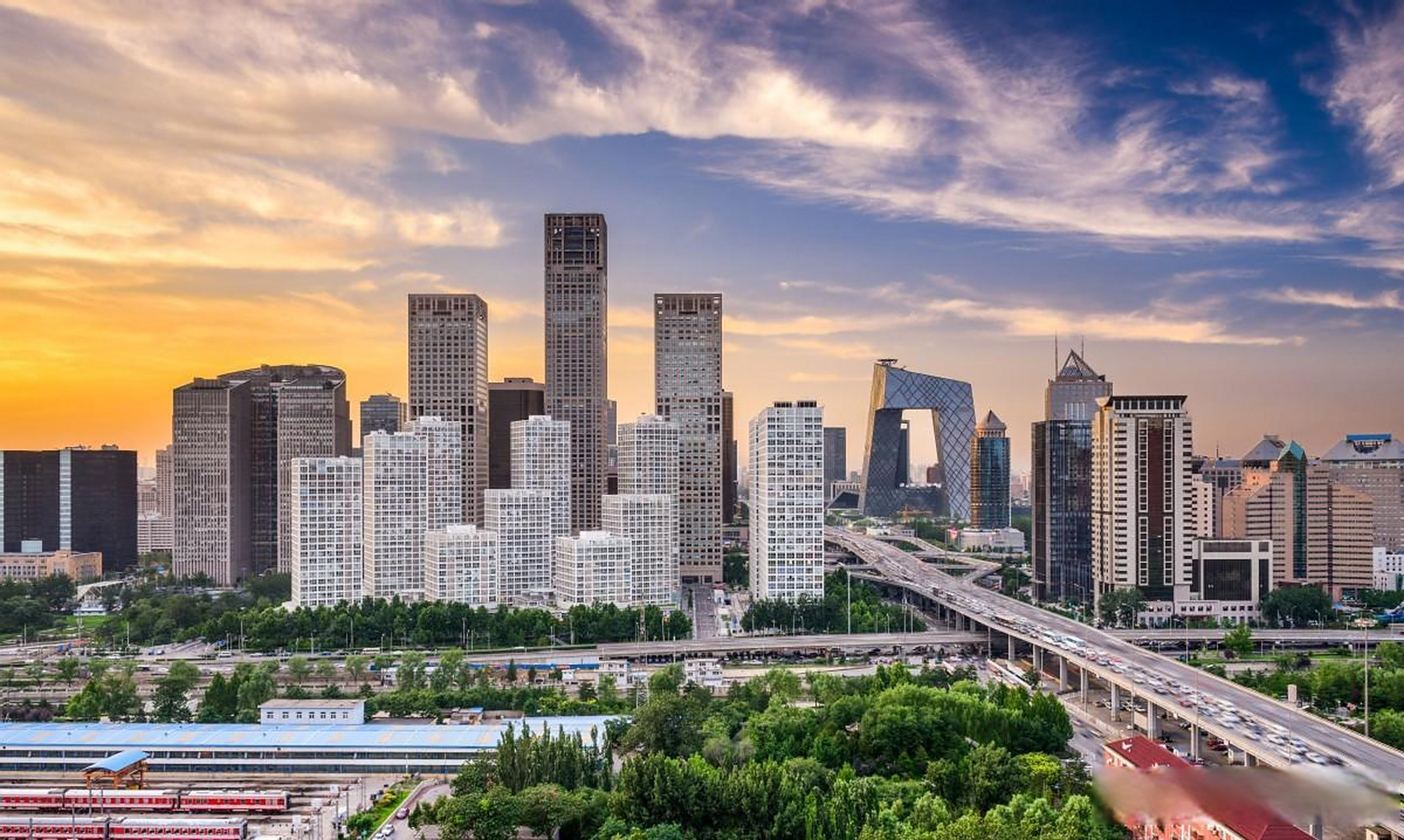 北京cbd(中央商务区)地区的"中国尊"是国贸桥东北角"cbd核心区"中的