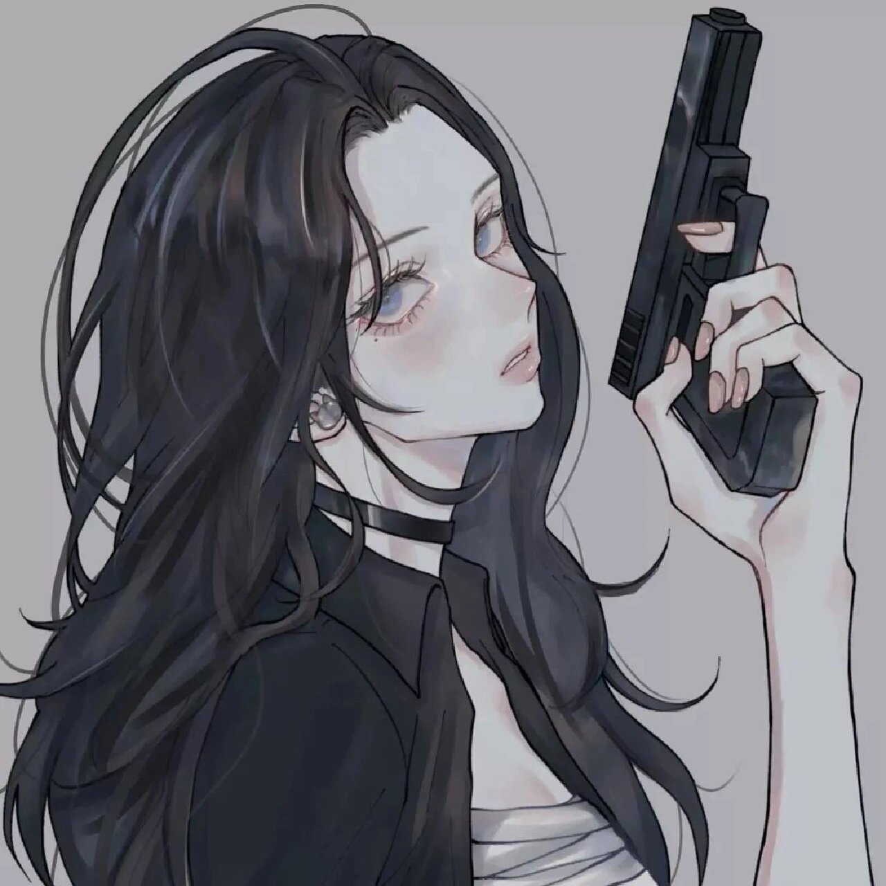 酷女孩动漫头像 可自截可私信,图片源于网络,侵权删