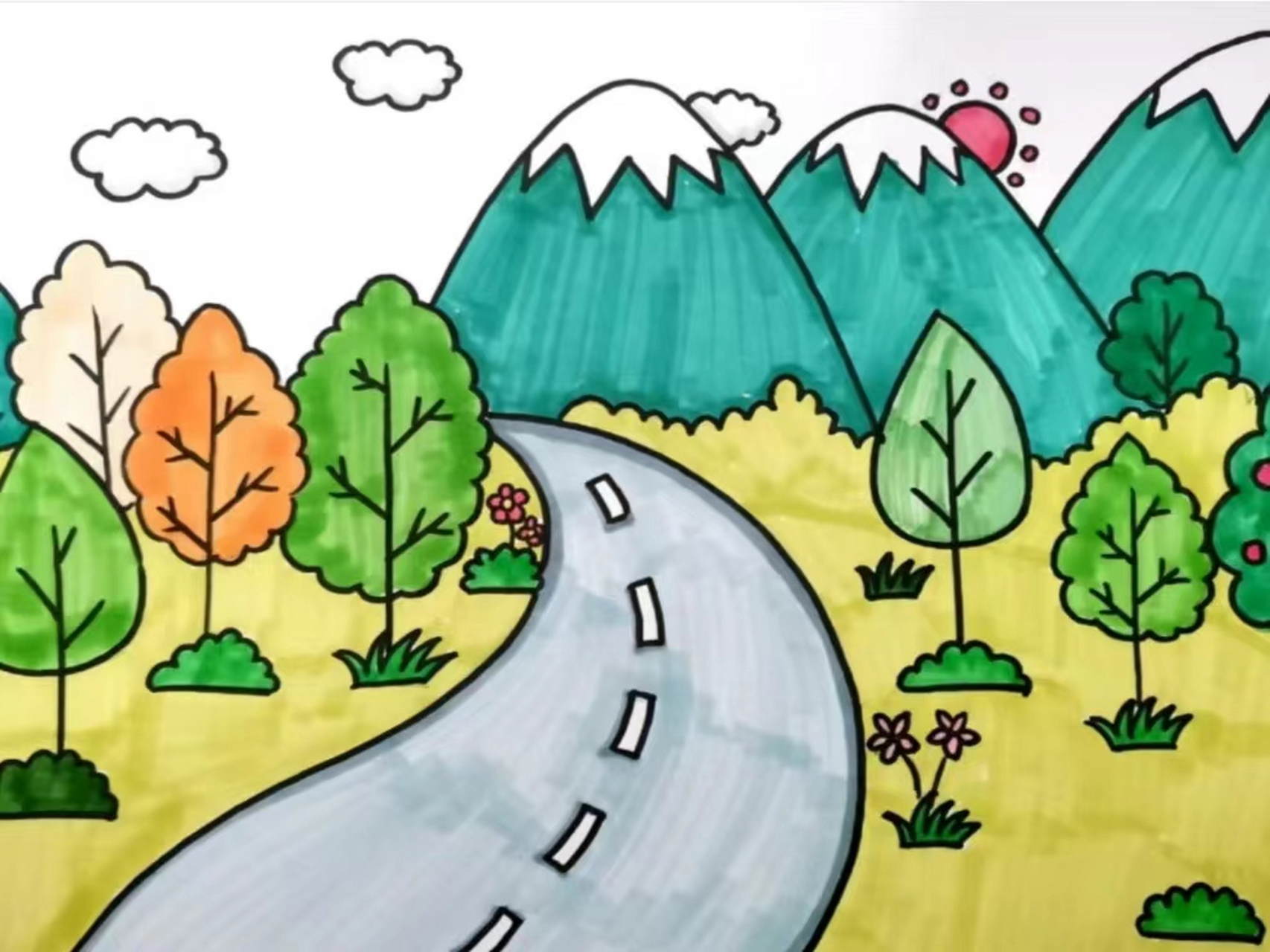 🎨简单几色,绘出森林生机,体验绘画的无穷乐趣!