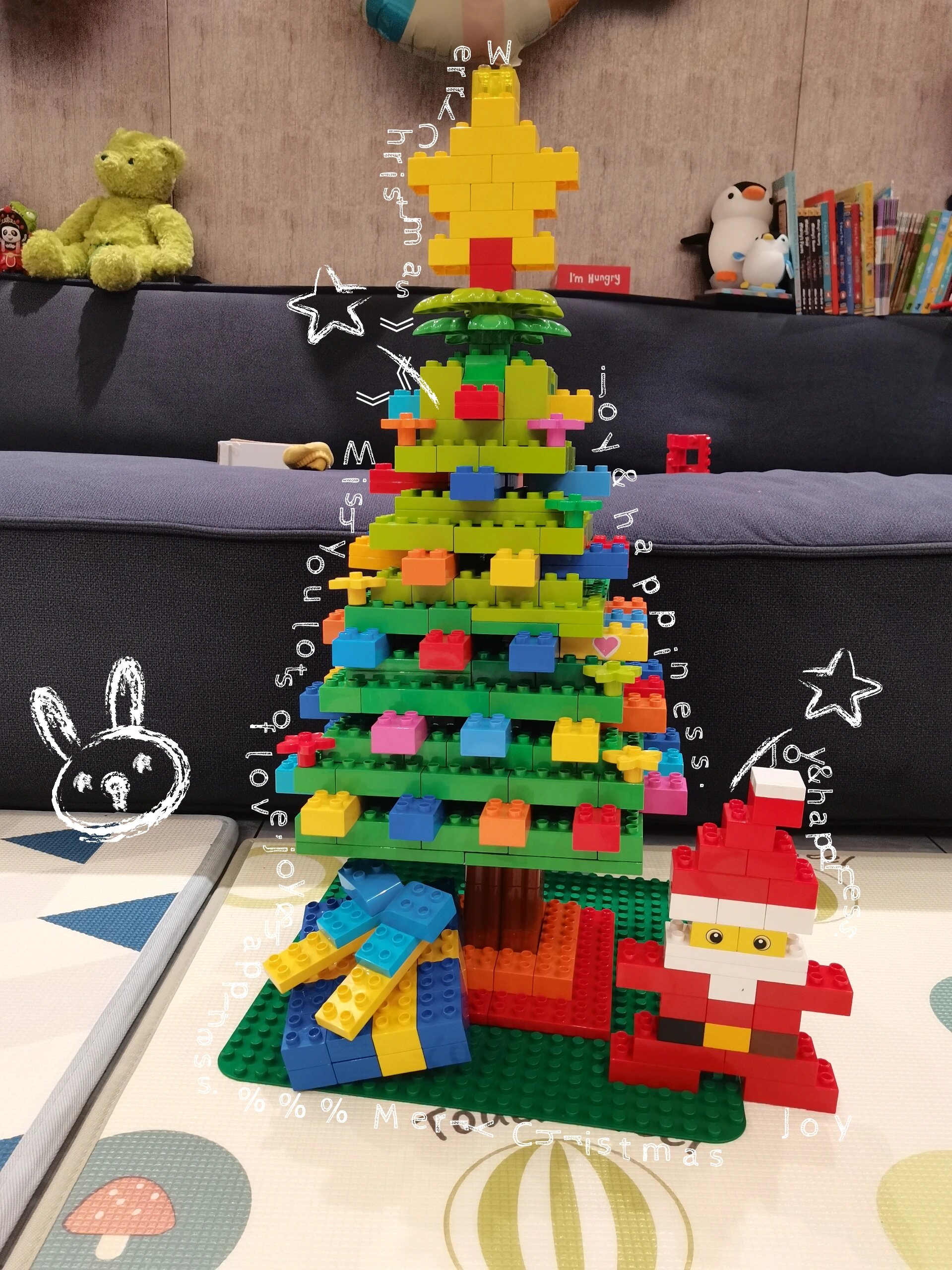 乐高大颗粒圣诞树🎄  诞节