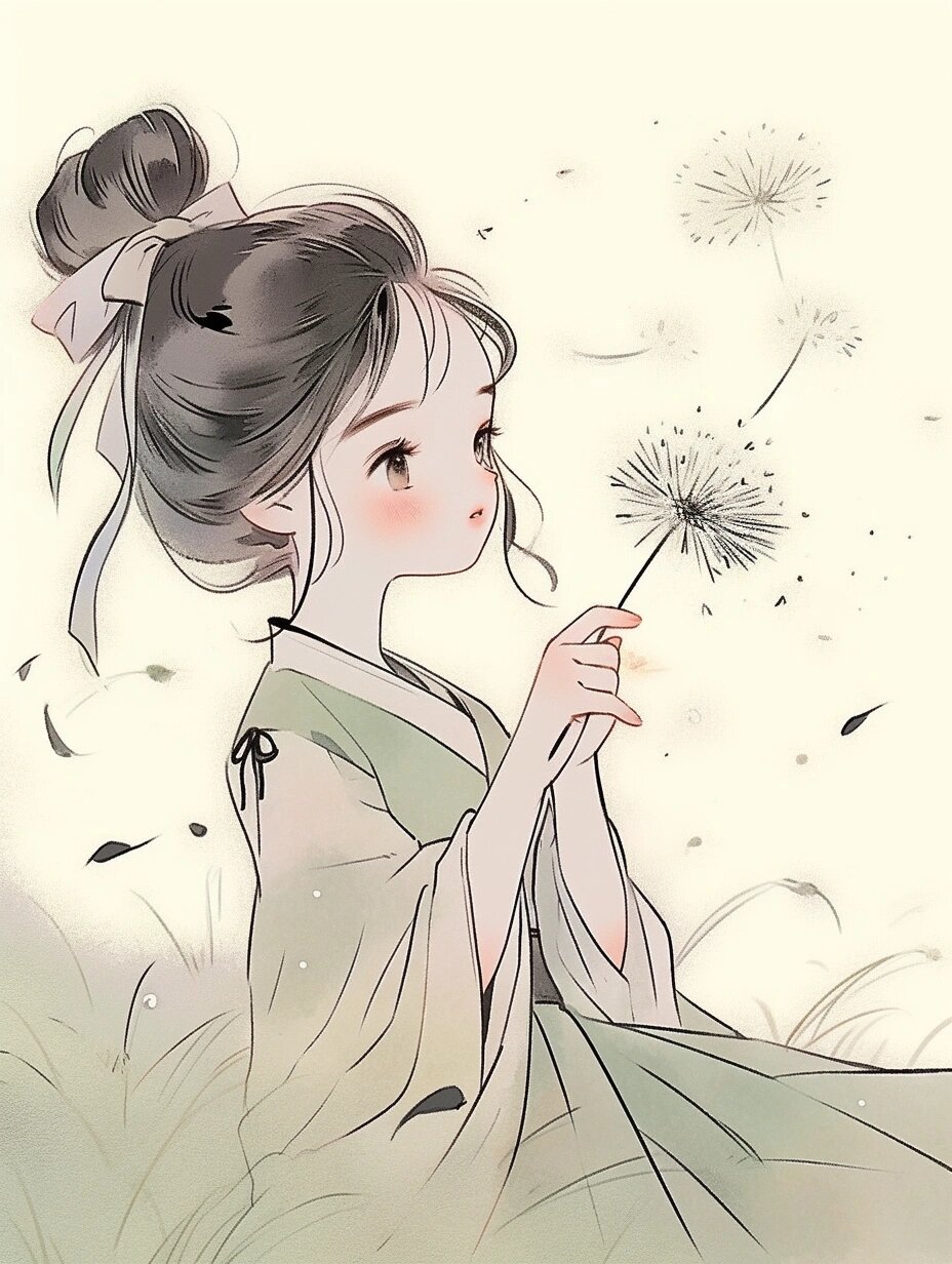 女生头像||蒲公英女孩