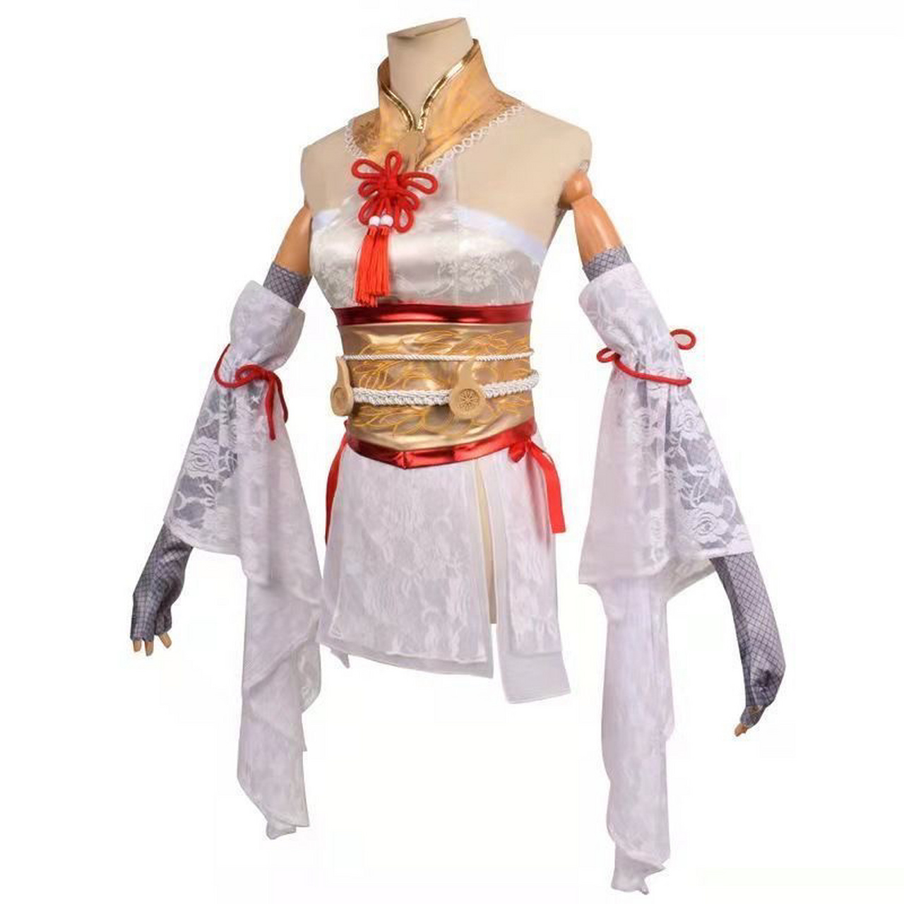 出永劫无间胡桃白丝cos服 出胡桃白丝cos服m码 配件齐无袜无鞋 状态