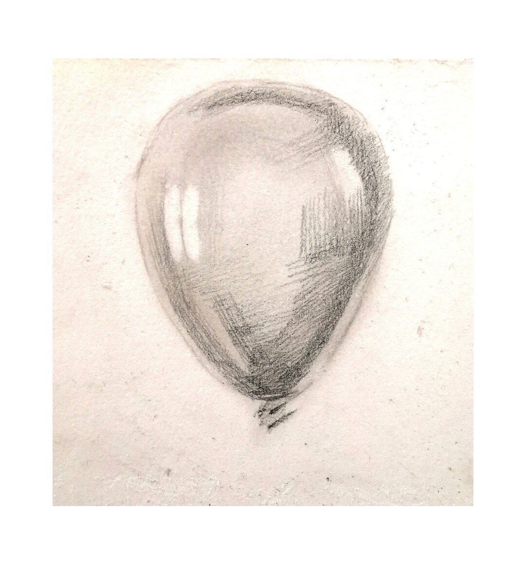 干货分享,素描气球 🎊第一步 先随便画一个圆圈,上大下小就行,你们