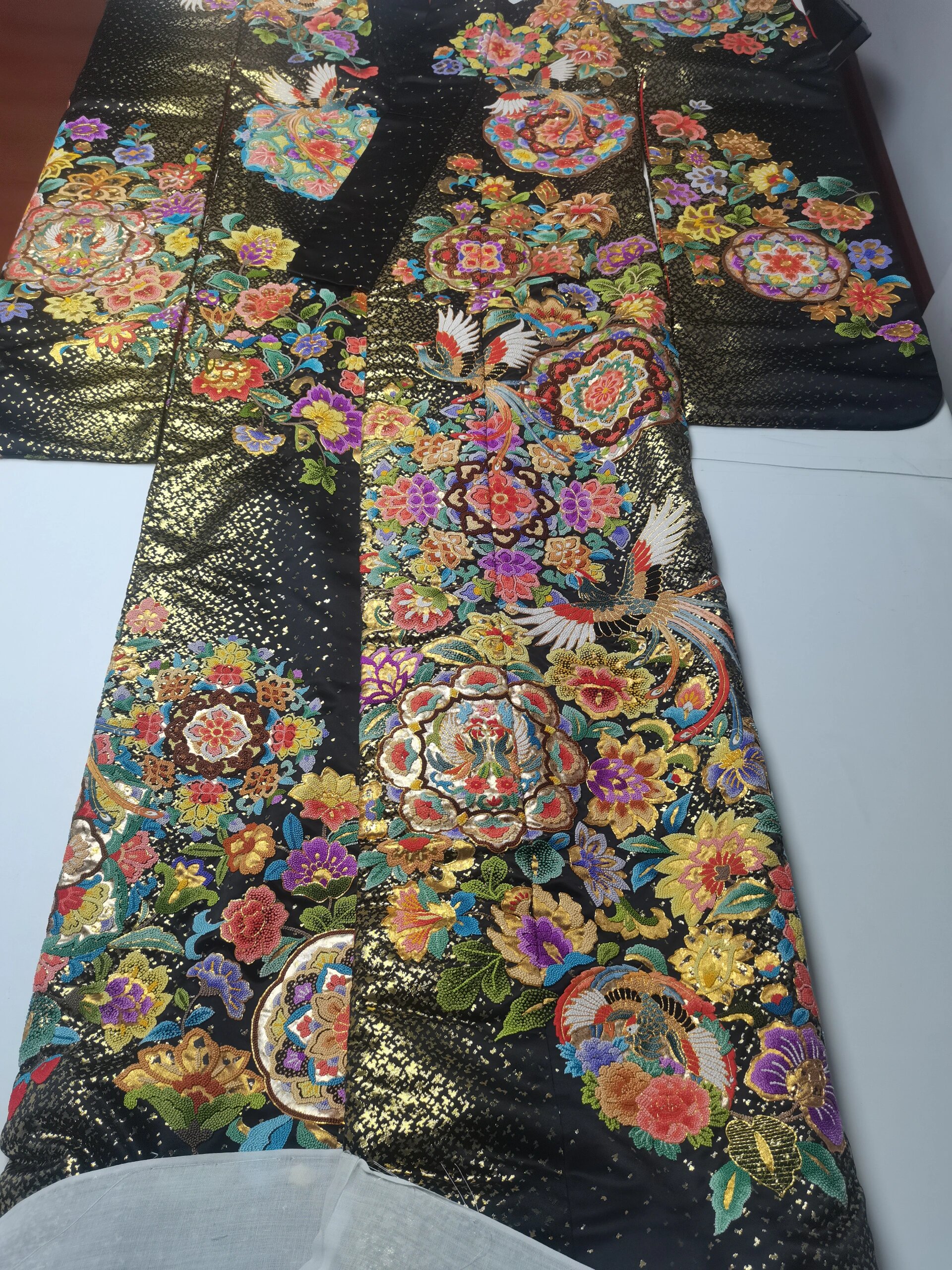 蒋雪英老师作品--百万打籽绣花嫁 中古回流--花嫁-百万打籽绣 尺寸