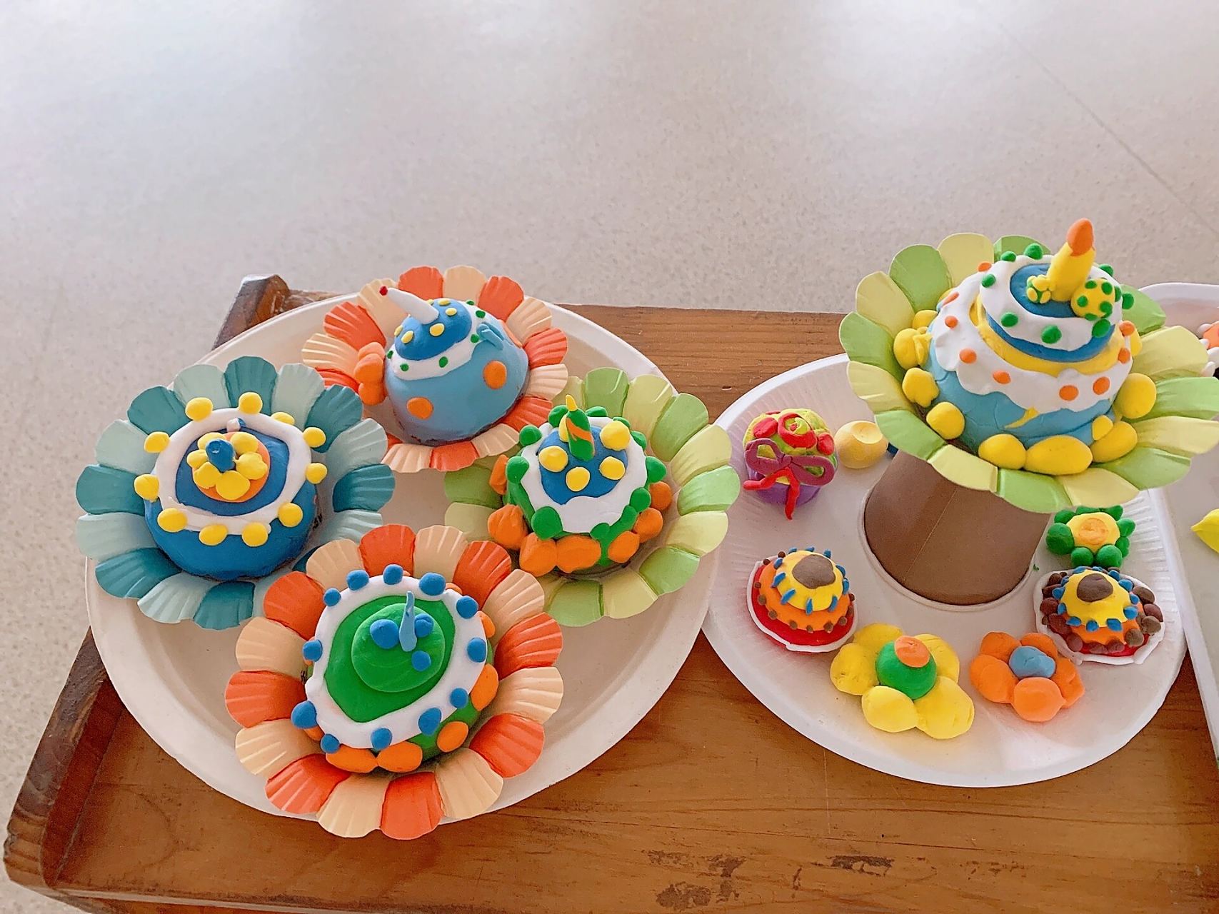 中班美工区手工作品