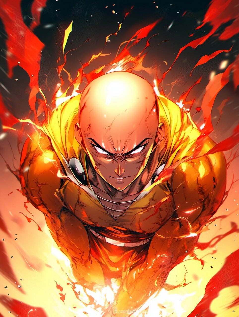 一拳超人|埼玉|aigc 埼玉,男,英雄名:秃头披风侠.又名一拳超人.