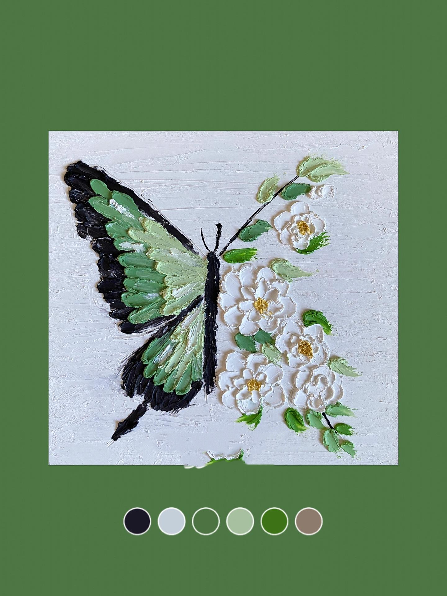 油画棒|蝴蝶03(附步骤图