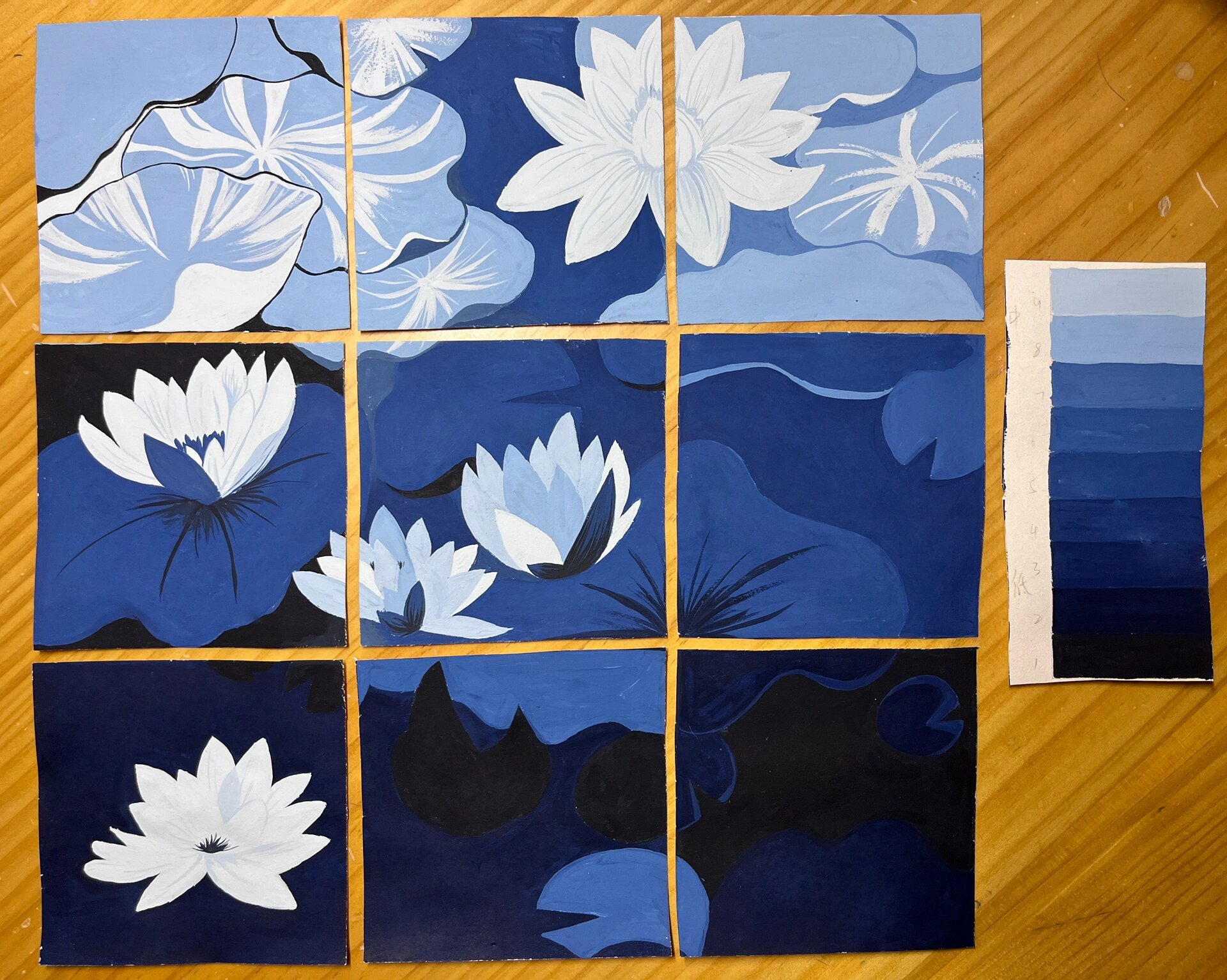 色彩构成明度九调!