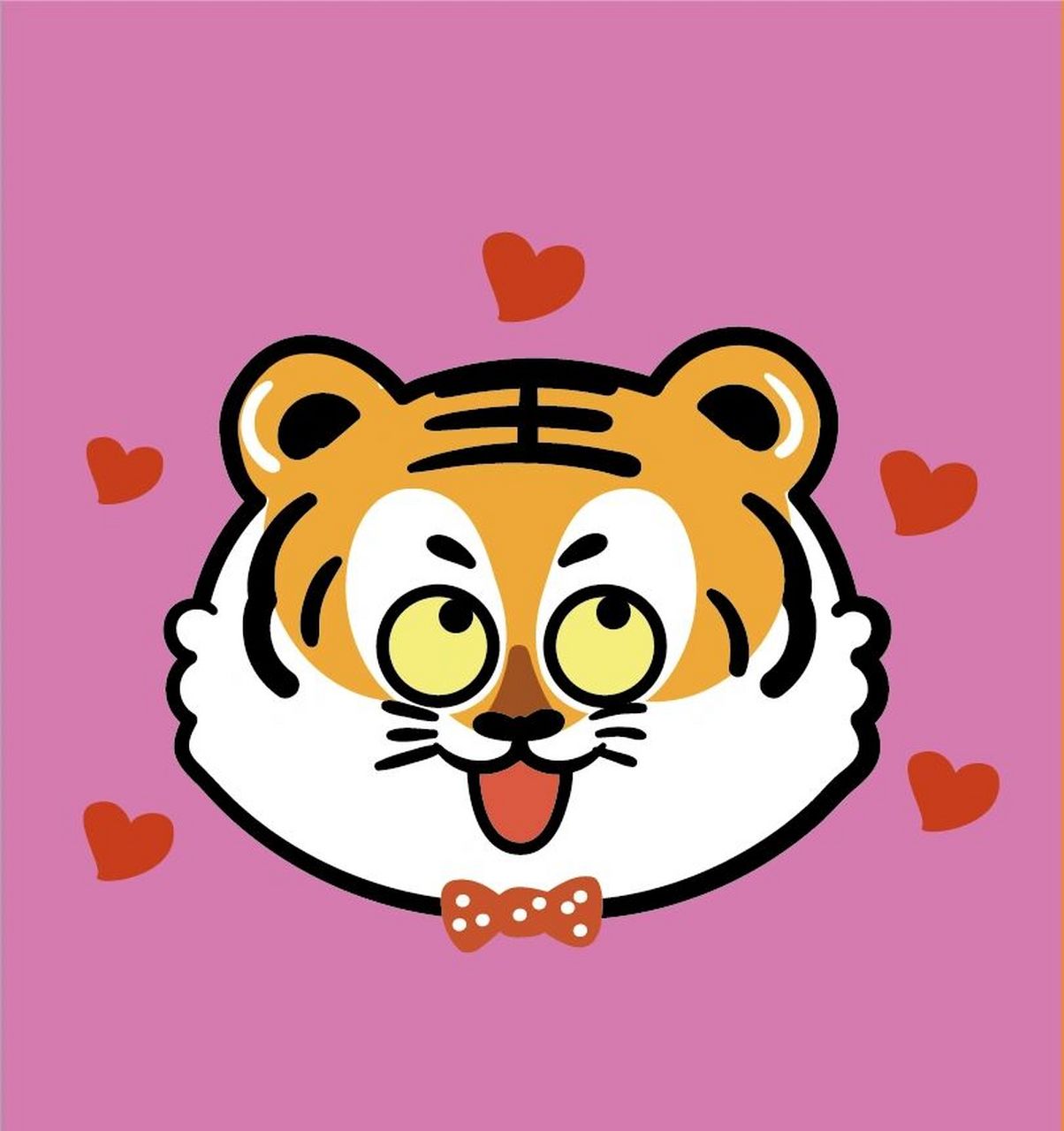 2022老虎卡通可爱哆啦虎 哆啦虎——微信表情包可下载 谢谢喜欢,欢迎