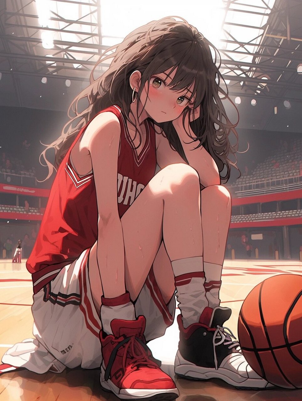 超爱超好看!篮球少女蹲姿 喜欢的找我拿图哦