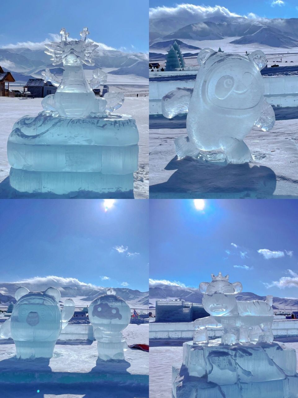 赛里木湖冰雕节的作文图片
