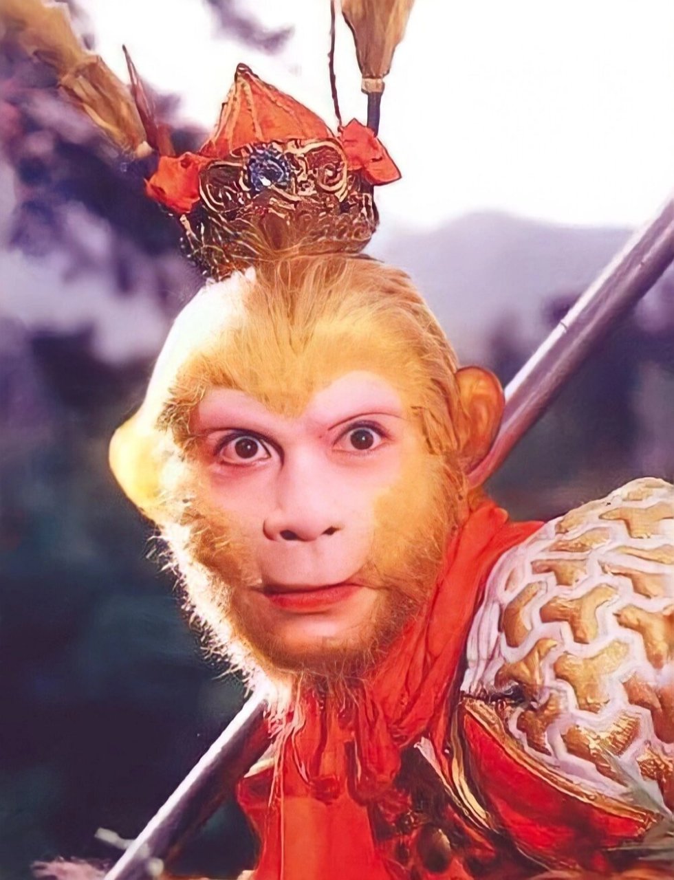 86版西游记齐天大圣剧照⑦ 重温经典西游其中最后两张剧照是黑白的