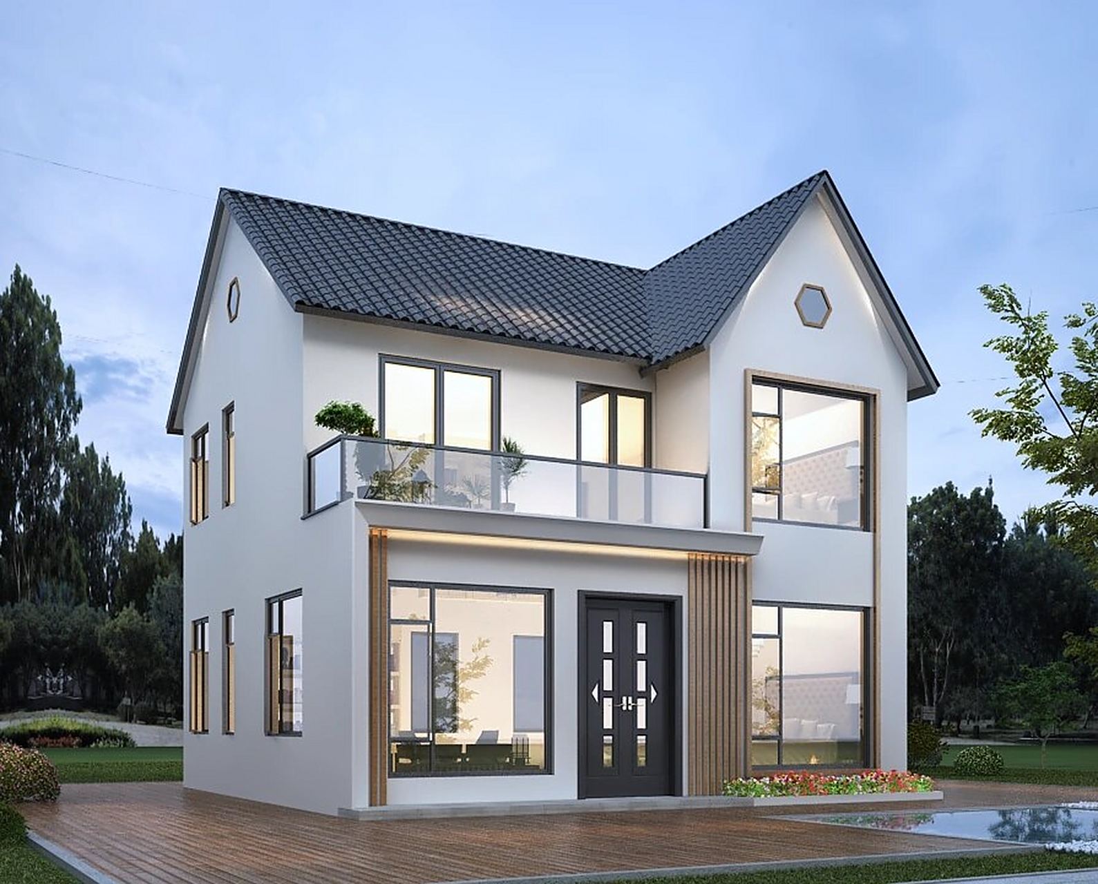 乡村自建房|现代尖顶vs 小坡顶,你喜欢哪个 经过一