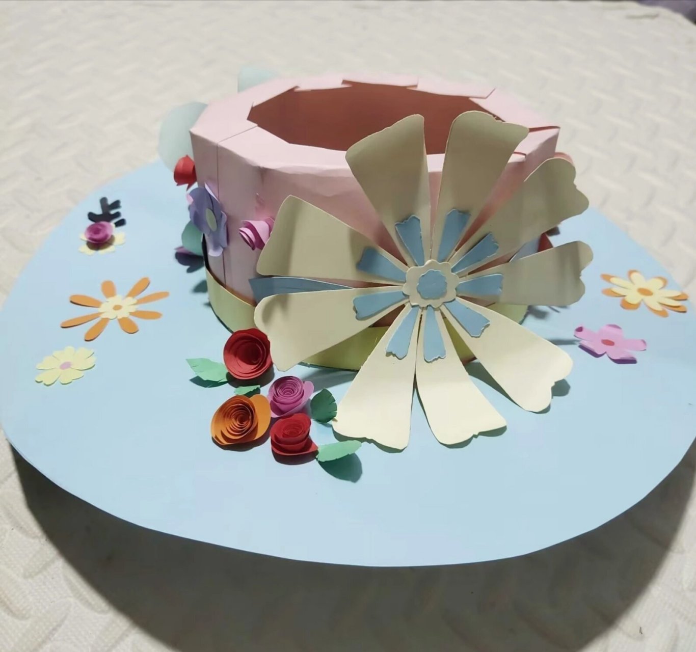 手工纸质头饰/帽子 简单的头饰/帽子手工纸质作品